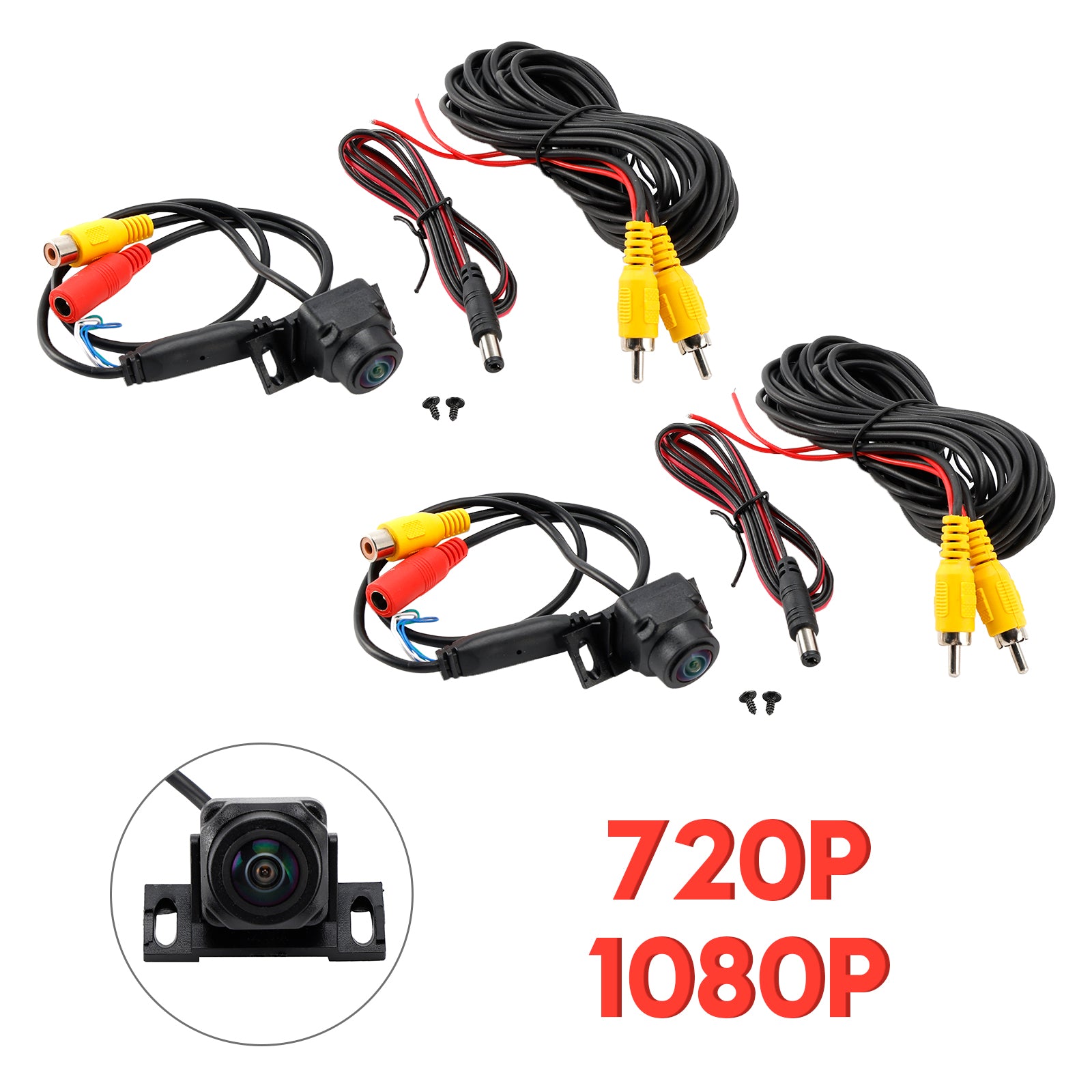 AHD/CVBS achteruitrijcamera met drie schakelaars Starlight Android groot scherm