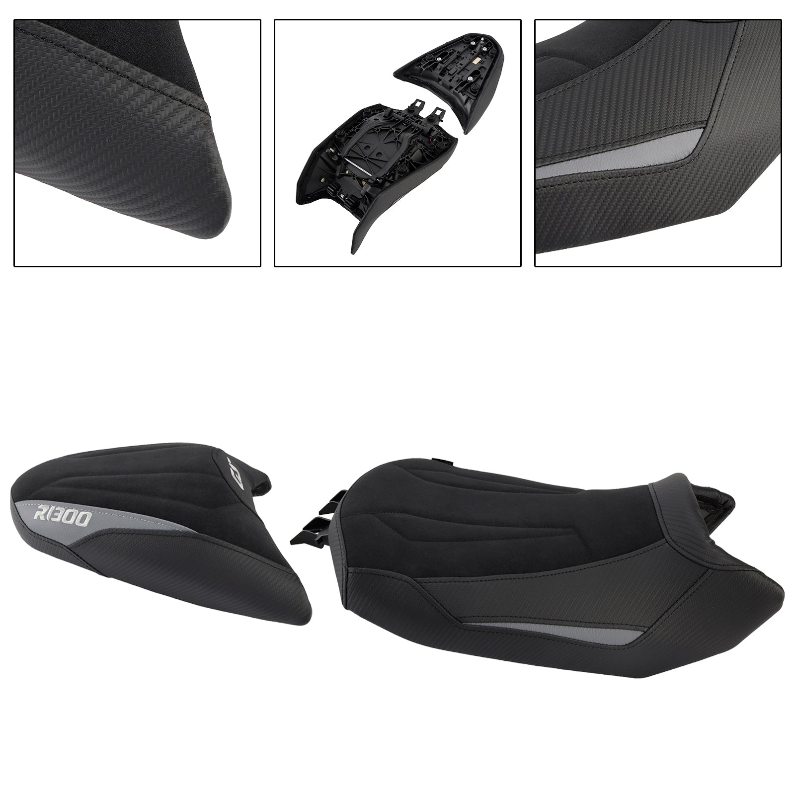 Lower Front W/ Rear Seat Driver Pillion Gray For Bmw R1300Gs R 1300 Gs 24-25