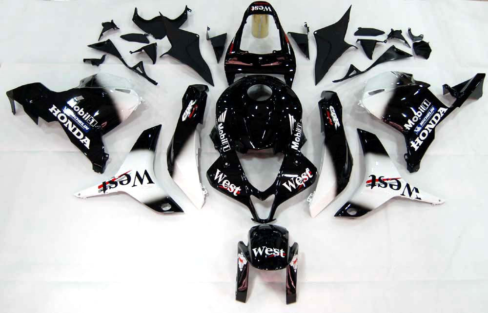 2009-2012 Honda CBR 600 RR Black West CBR Racing stroomlijnkappen algemeen