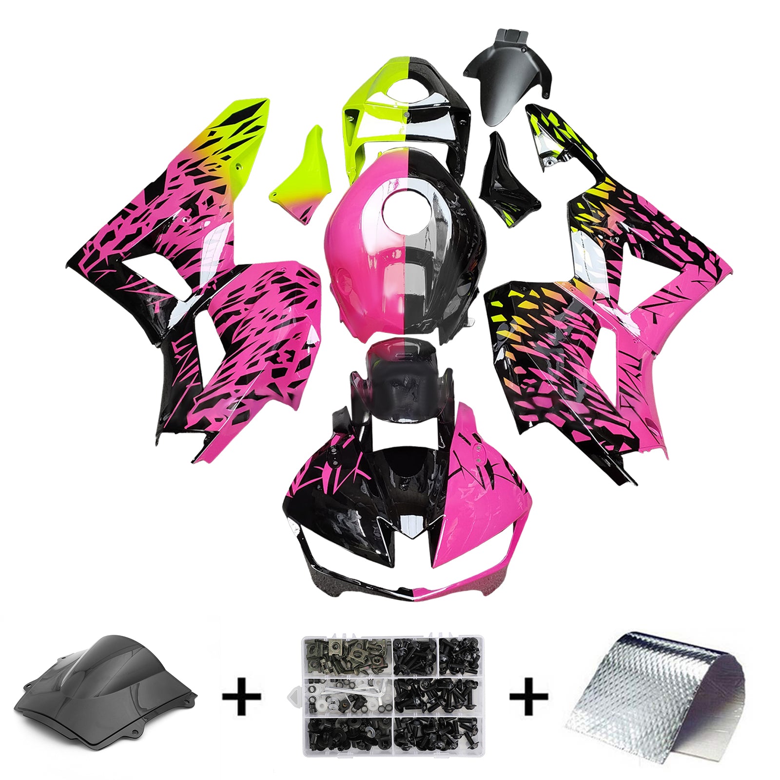 Injektionssats Kit Bodywork Plastic ABS för Honda CBR600RR 2013-2023 F5