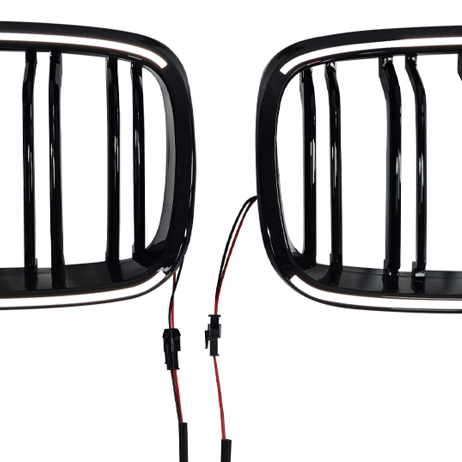 Double Rib Front Kidney Grill Grille Fit BMW 3 Series E90/E91 2009-2011 LCI
