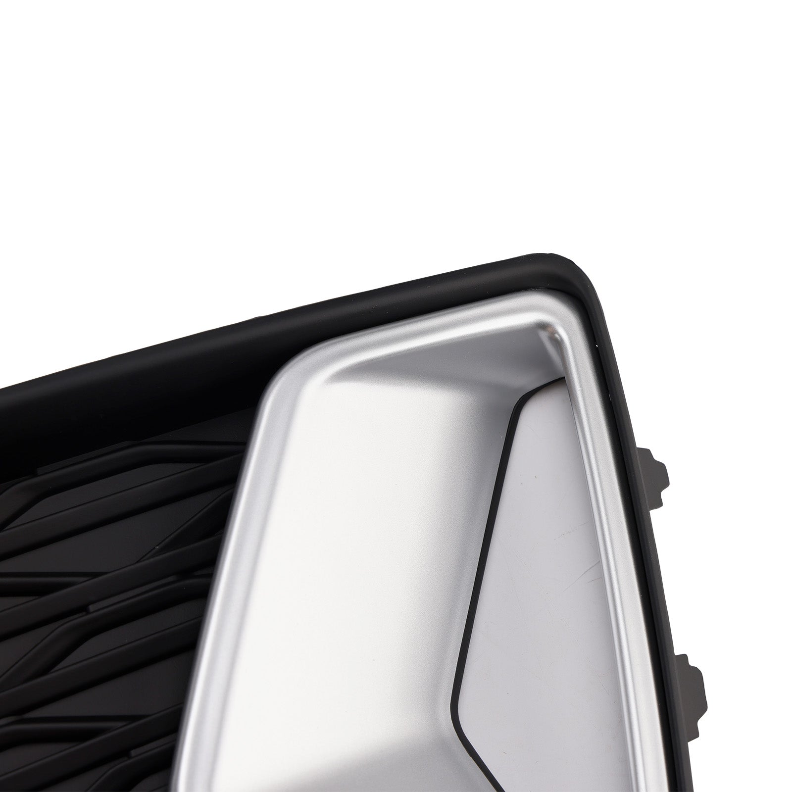 2pcs Bumper de pare-chocs Grille de brouillard Couvercle lumineux ajustement AUDI A6 C8 2019-2023