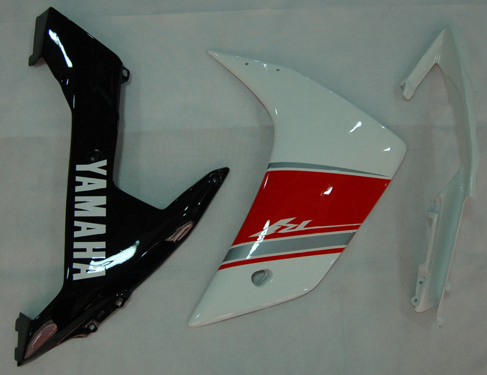 2007-2008 Yamaha YZF-R1 Blanc Rouge Noir Carénages Racing Générique