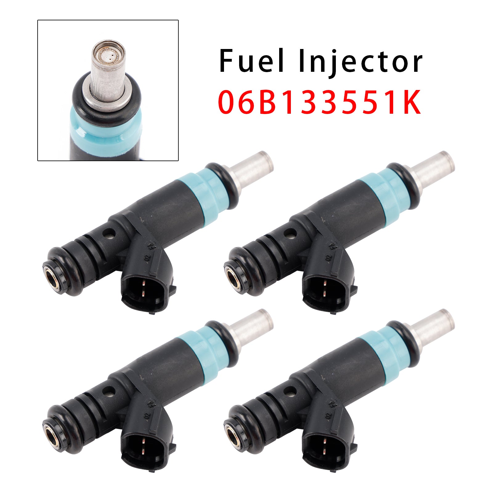 Injecteur de carburant, 4 pièces, pour Audi VW A4 B6 B7 A6 C5 Passat B5 3B 1.6 2.0 06B133551K