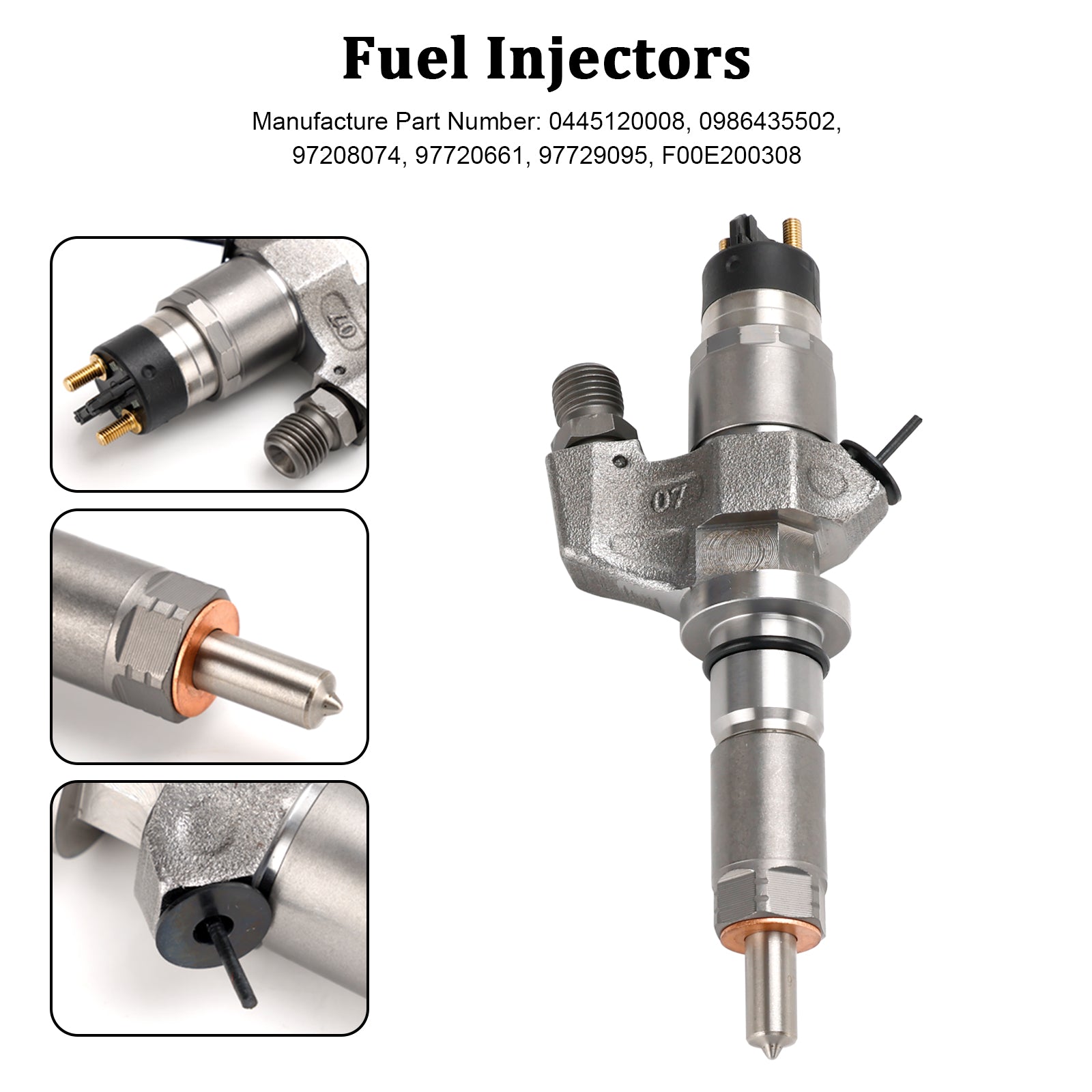 Injecteur de carburant 0445120008 adapté à Duramax pour Chevy Silverado 2001 – 2004.5, 1 pièce