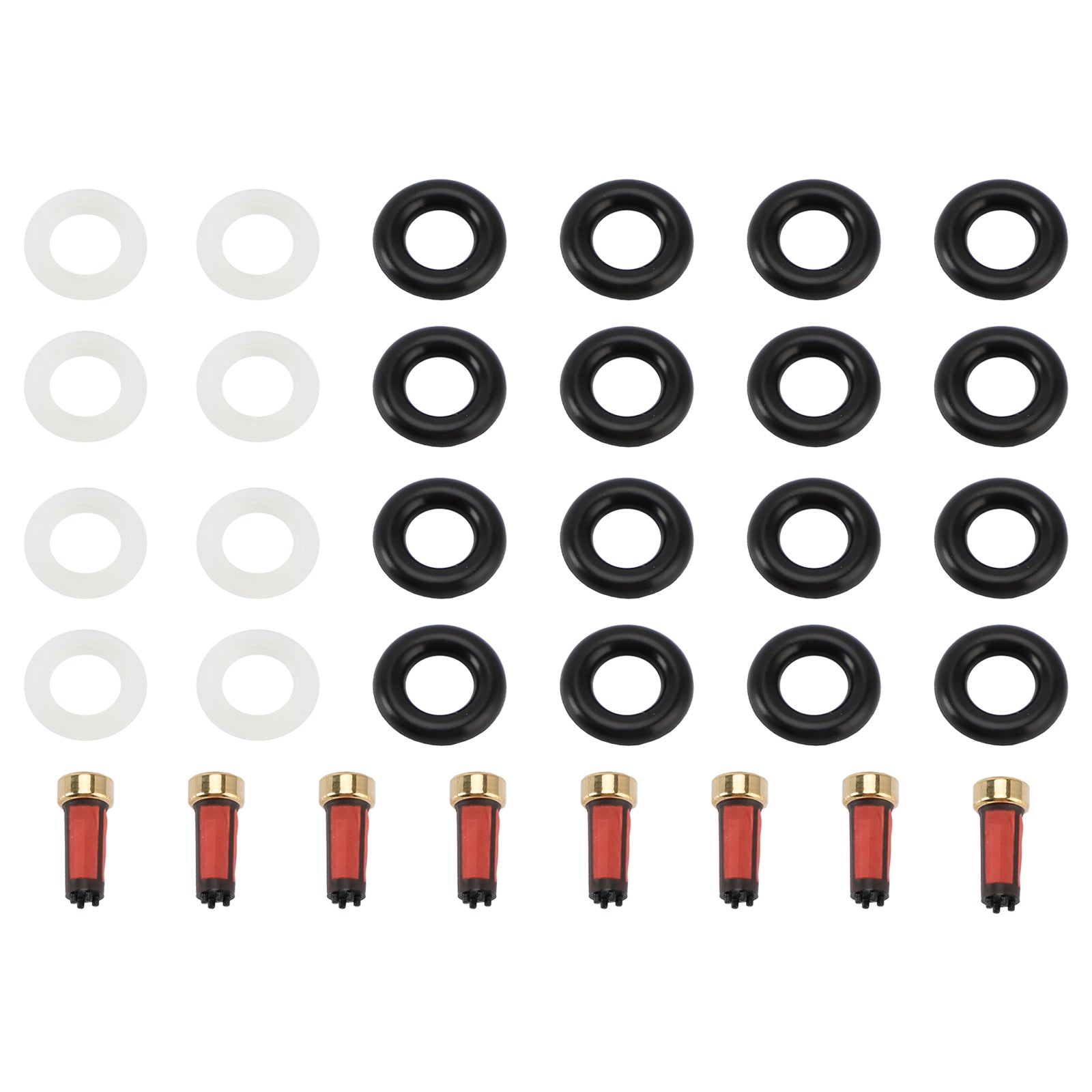 8PCS Fuel Injector Service Kit O-Ring 0280156101 Fit Porsche Cayenne S 4.5L