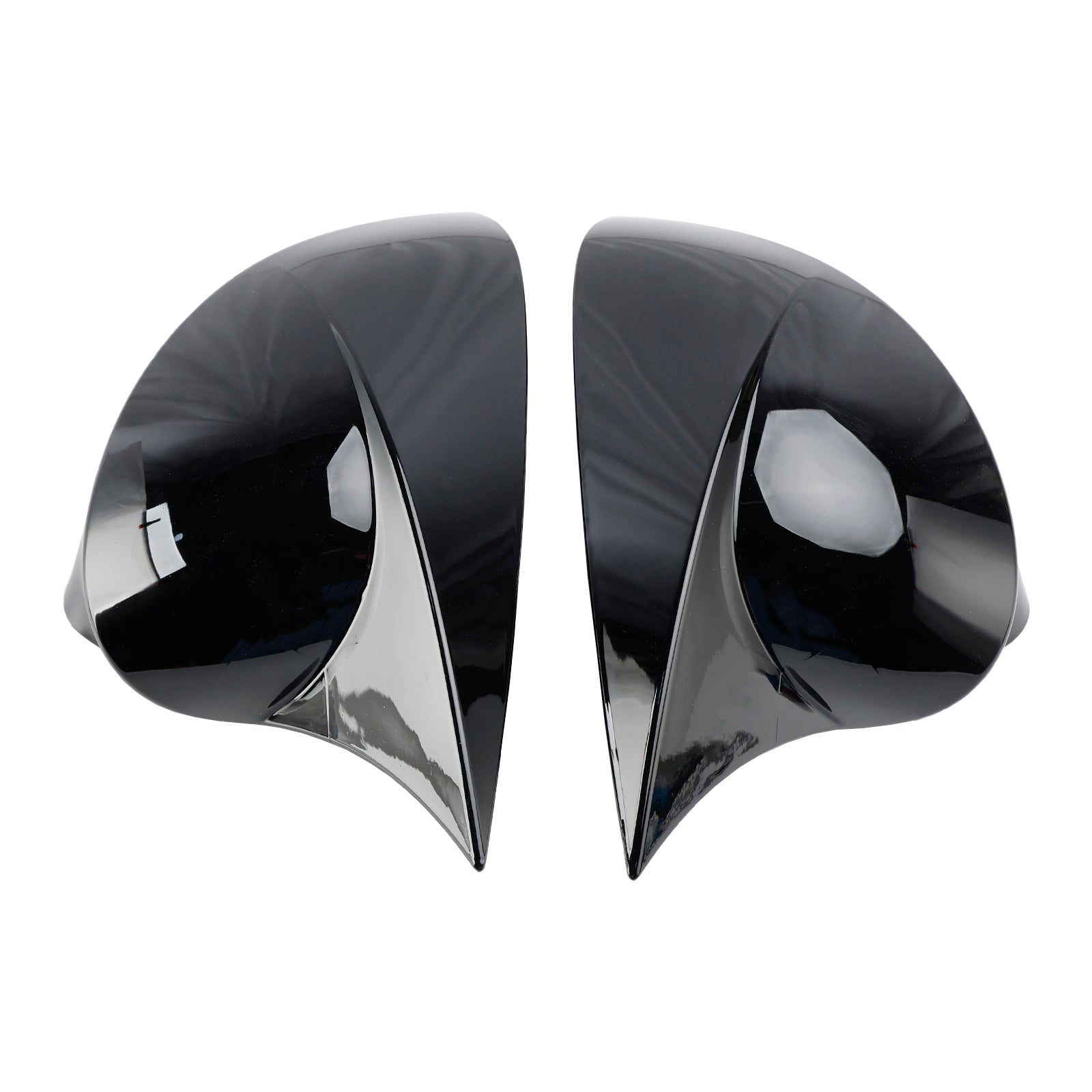 2008-2017 SEAT Ibiza 6J Gloss Black Wing Door Mirror Cover Caps for Left + Right