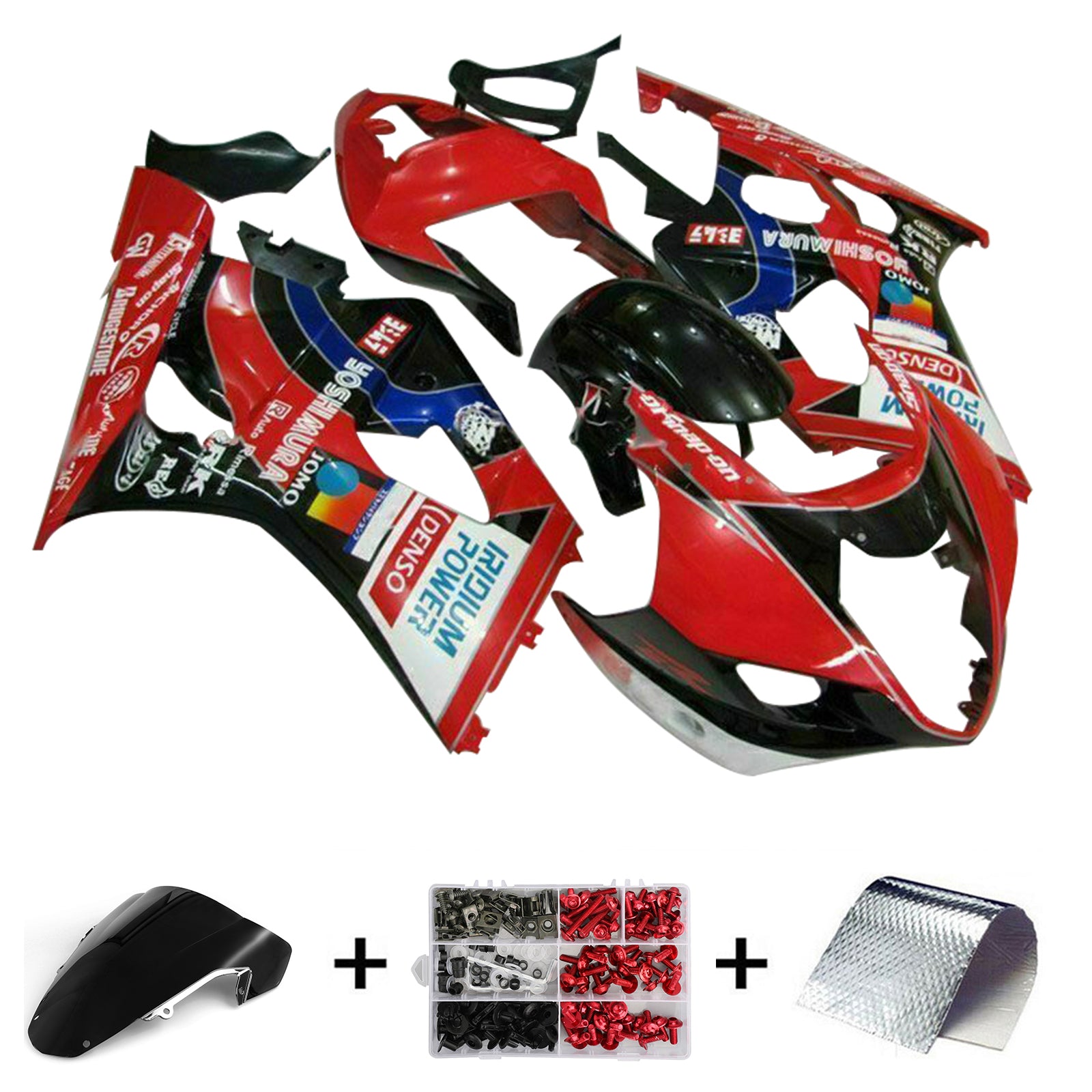 2003-2004 Suzuki GSXR1000 K3 Injection Fairing Kit Karosseri Plast ABS