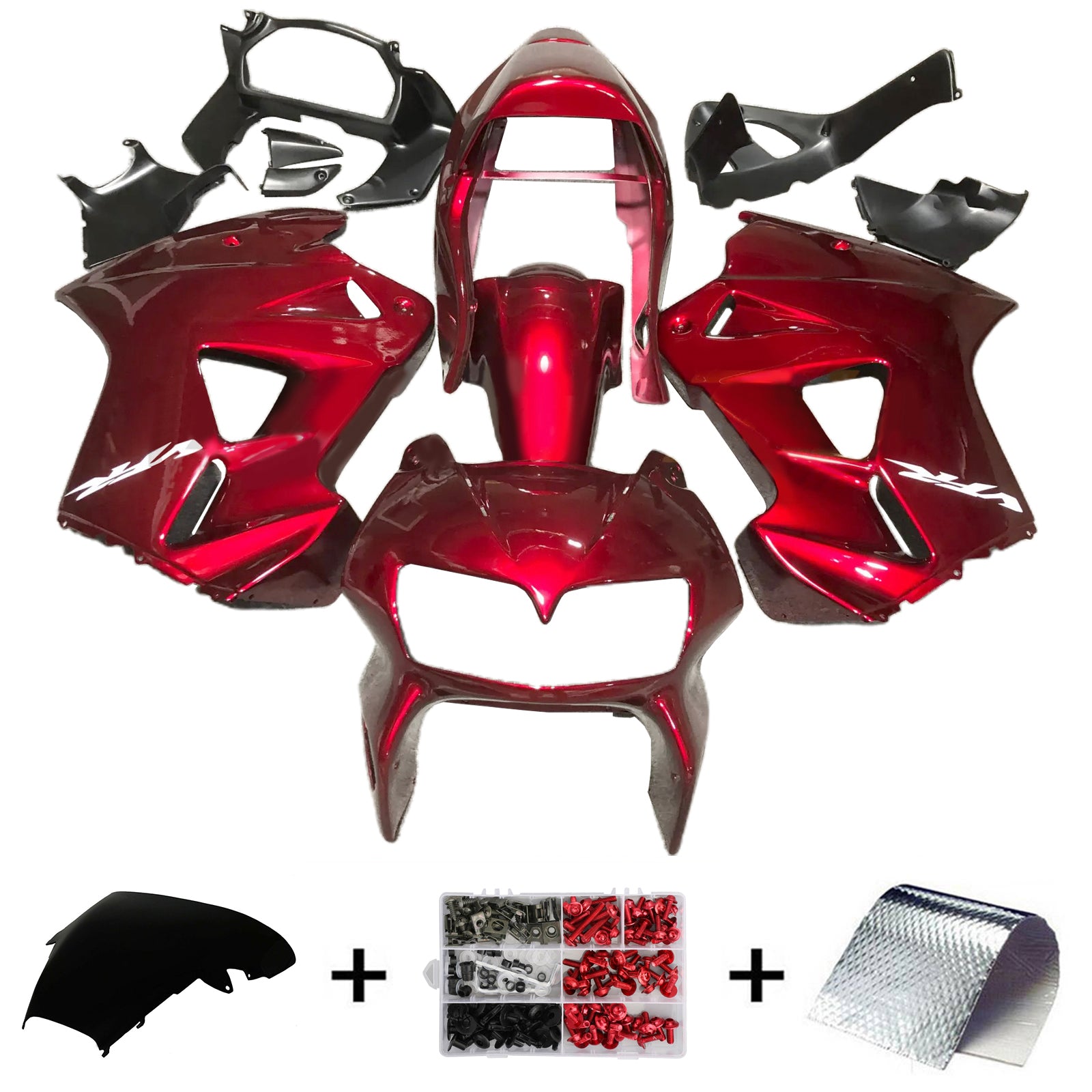 1998-2001 Honda VFR800 Injection Fairing Kit Bodywork Plastic ABS