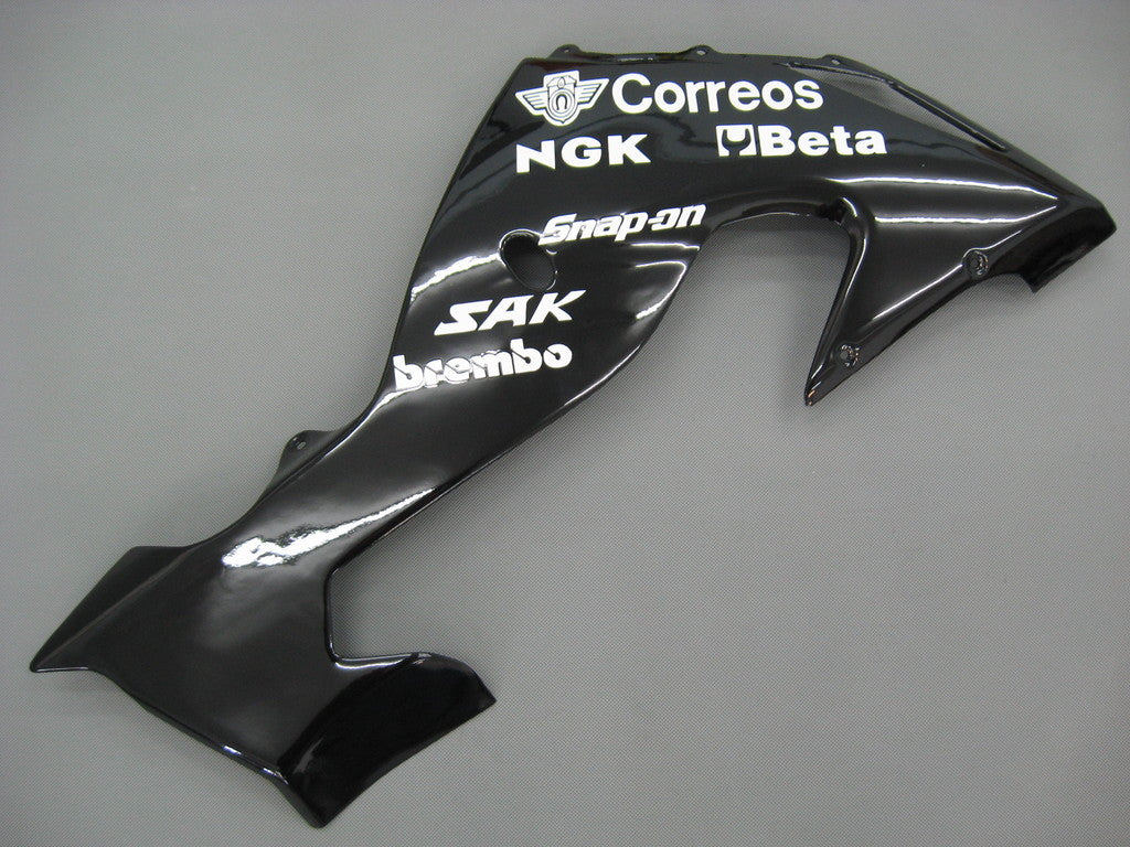 2006-2007 Kawasaki ZX 10R Amotopart Fairings Black White West Racing Customs Fairing