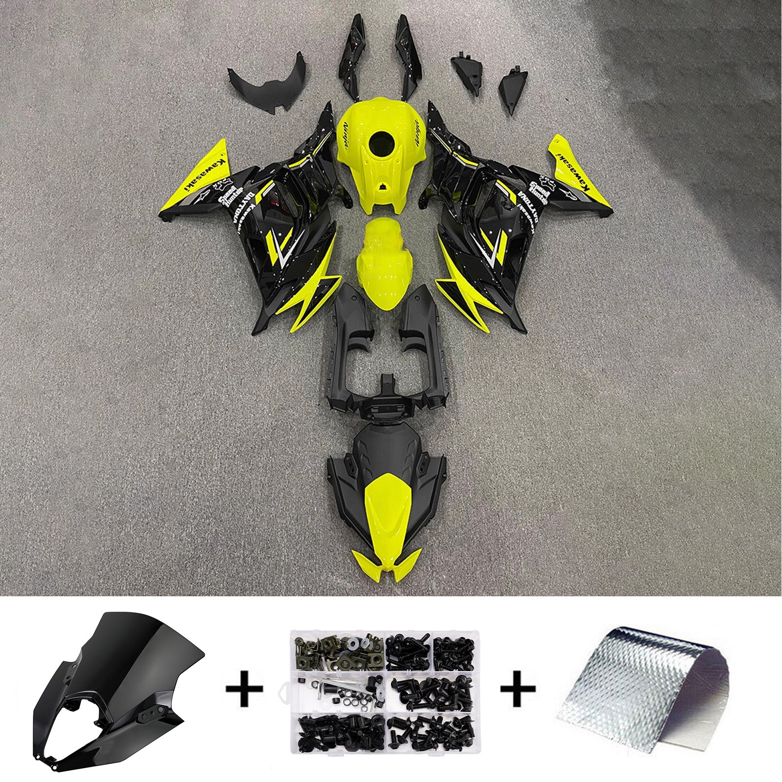 Kit carenatura iniezione Carrozzeria ABS adatto per Kawasaki ER-6F Ninja650 2020-2025