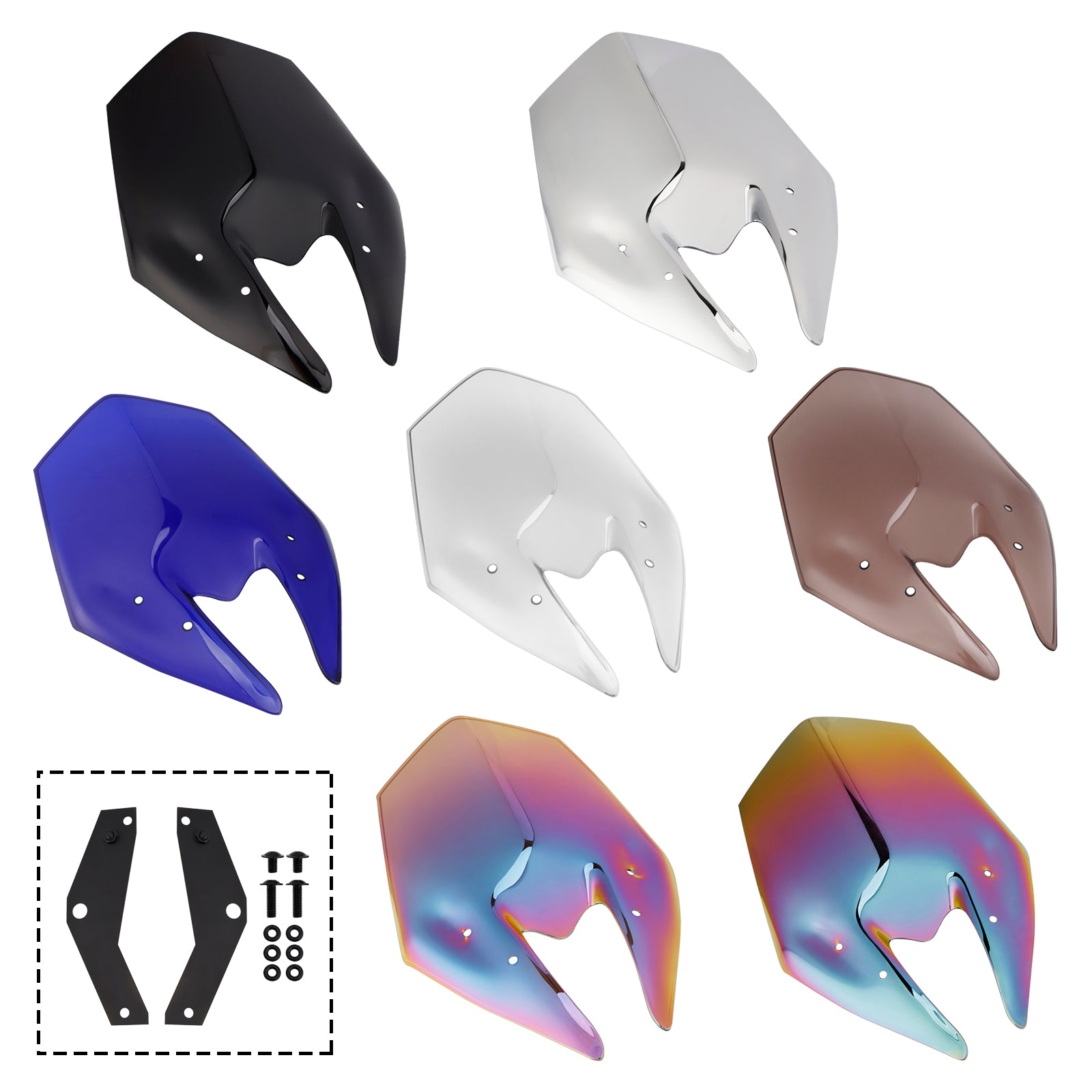 Windscreen Windshield + Bracket fit for Kawasaki Z900 2025