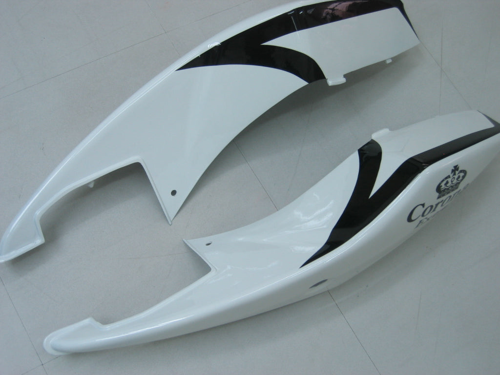 2005-2006 GSXR1000 White Black Bodywork Fairing ABS Injection Molded Plastics Set Generic