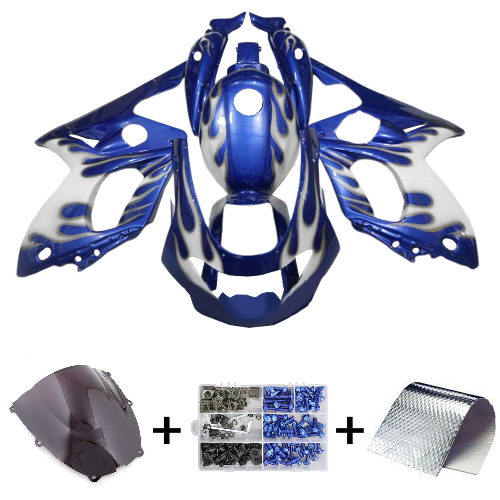 1996-2007 Yamaha YZF 600R Thundercat Kit de carénage d'injection carrosserie plastique ABS