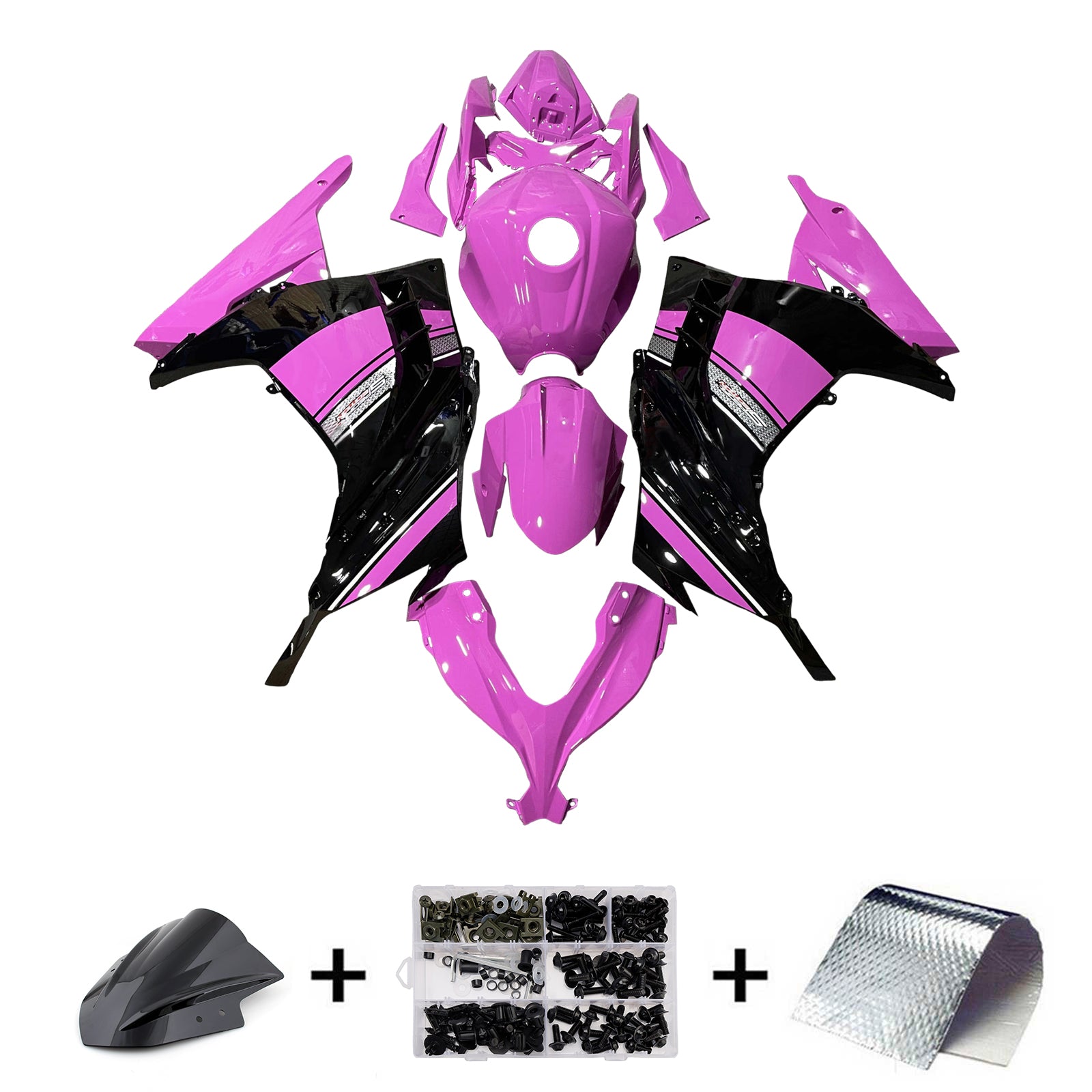 Injectie Kuip Kit Carrosserie Kunststof ABS geschikt voor Kawasaki EX300 Ninja 300 2013-2024