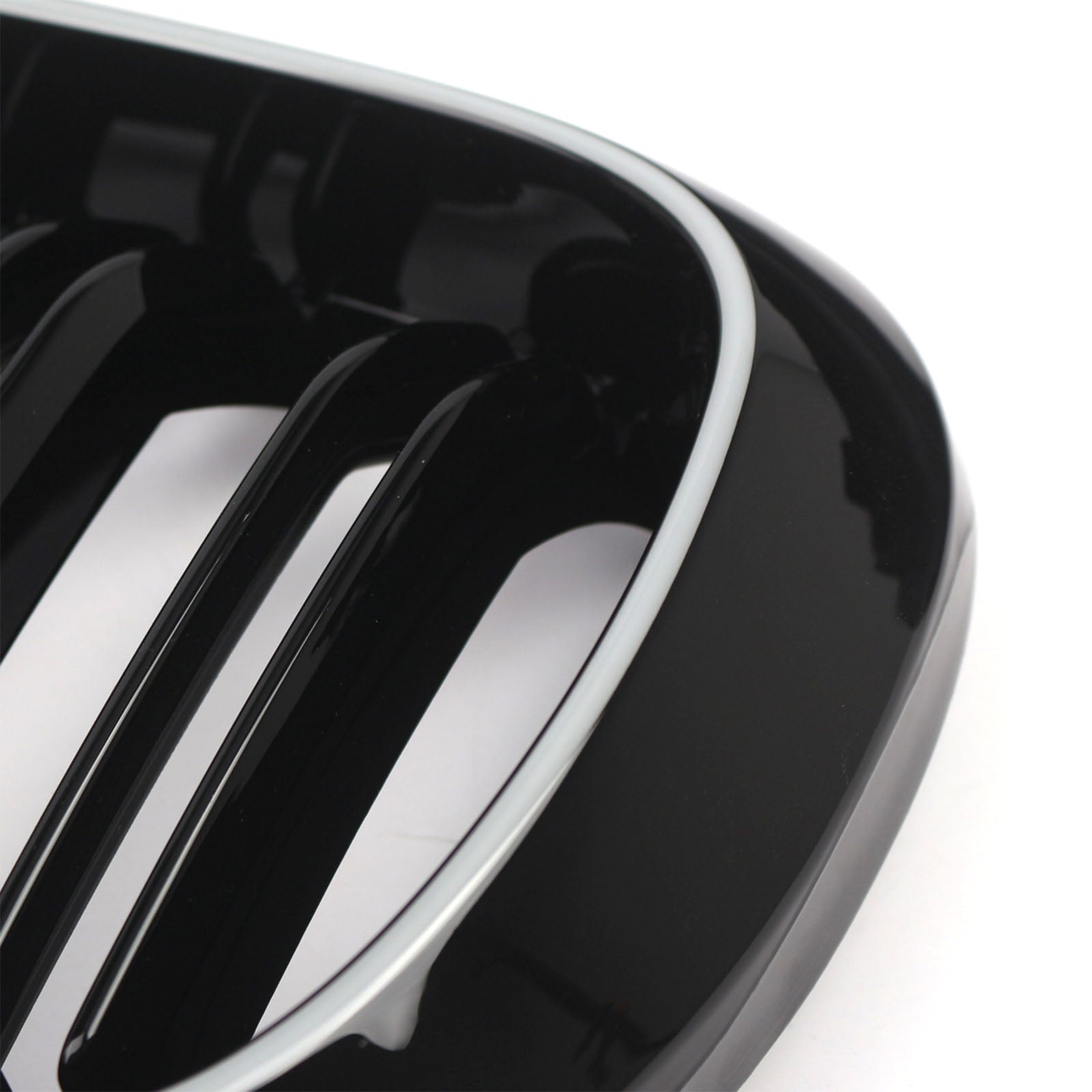 Double Slat Front Bumper Kidney Grille Fit BMW X5/X6 F15 F16 2013-2018