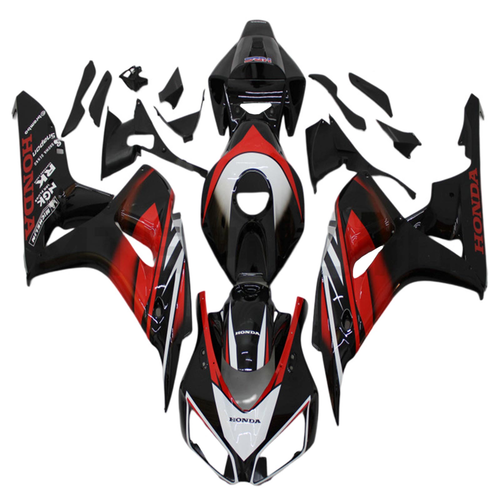 2006-2007 Honda CBR1000RR Kit de carenado Carrocería Plástico ABS
