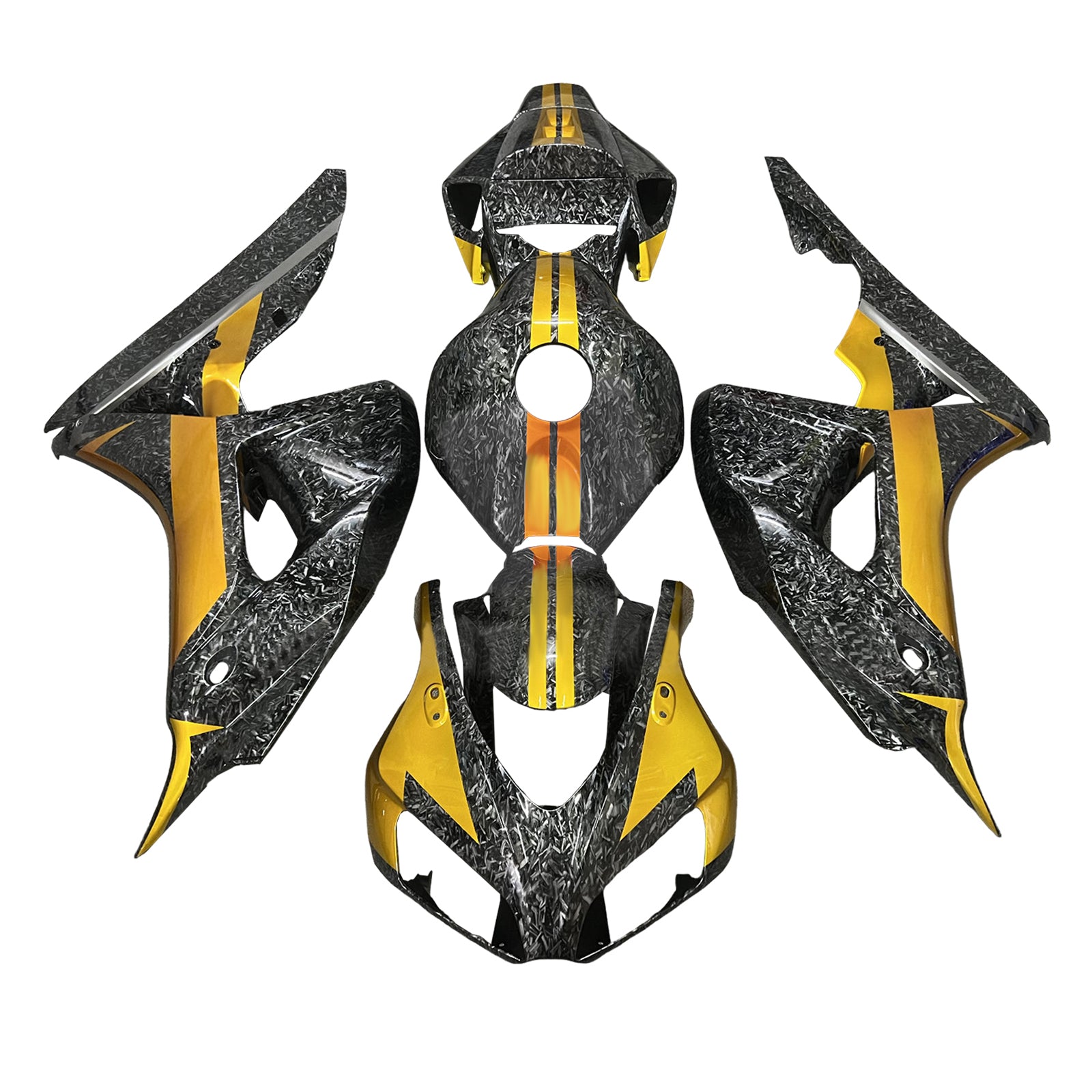 Injektionssats Kit Kroppsverk Plast ABS för Honda CBR1000RR 2006-2007