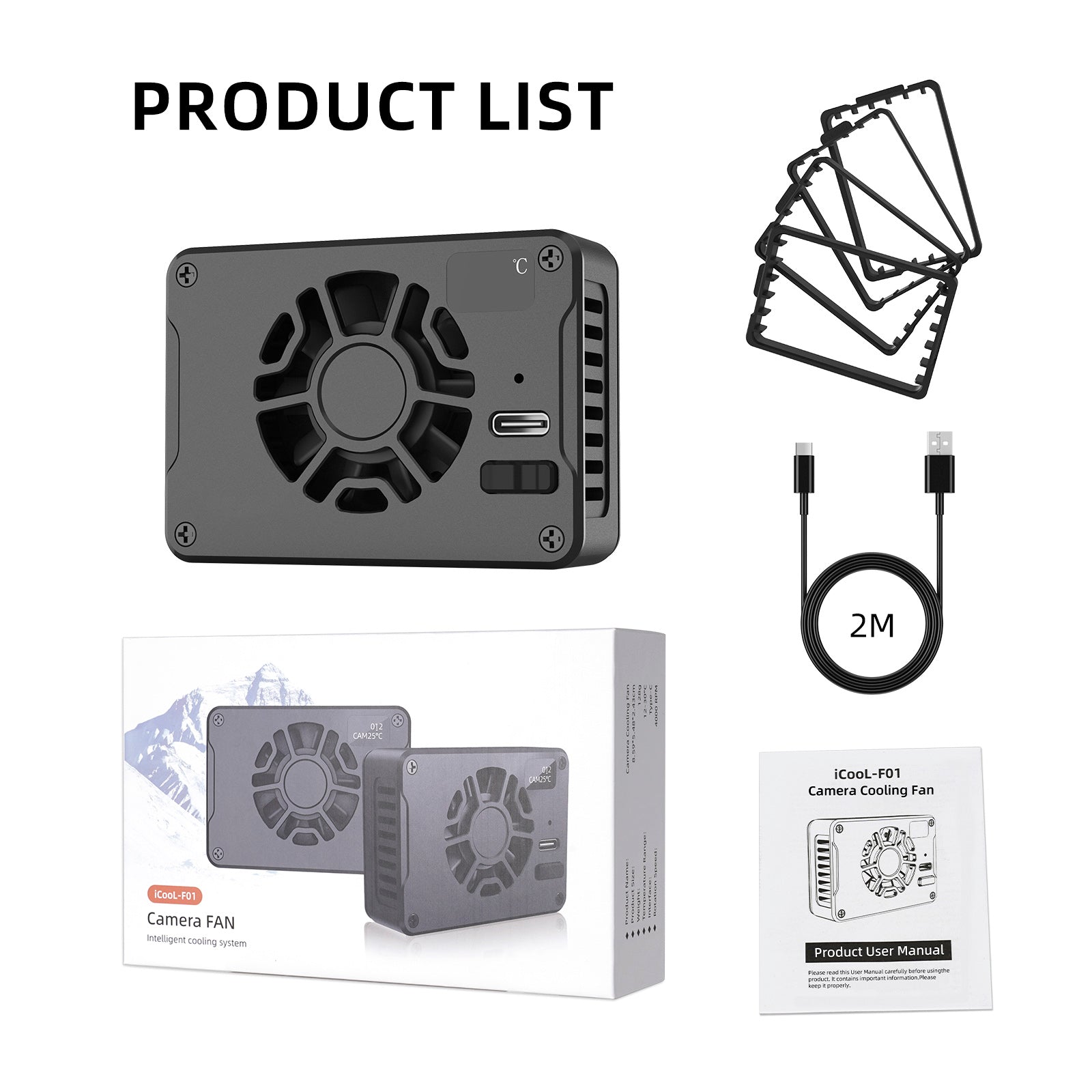 Halfgeleider Camera Radiator Slr Koeler Fan Voor Sony Canon R5/R6/R7/Fuji Xt4