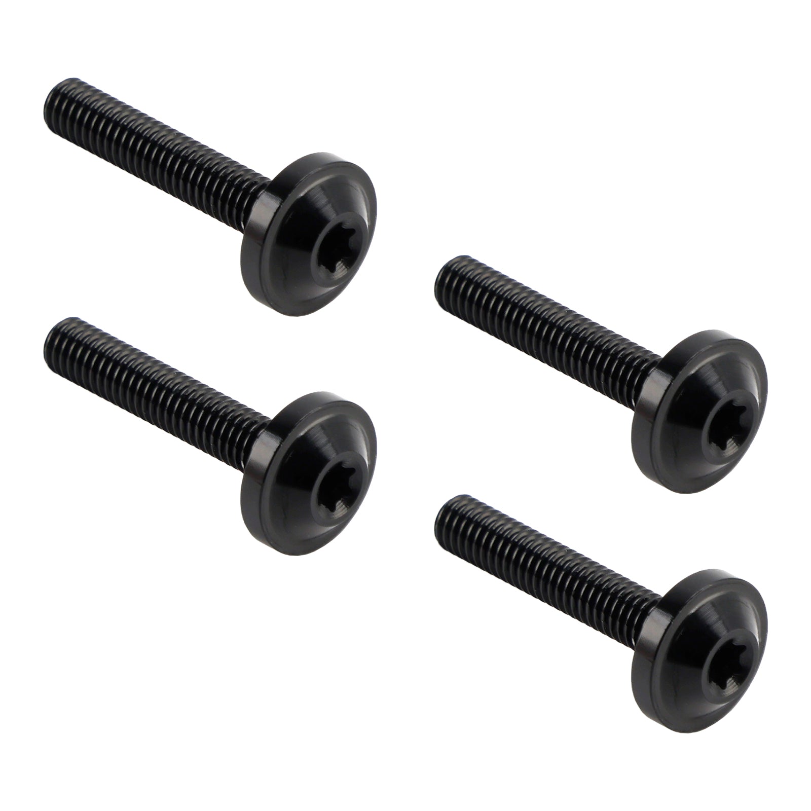 4x ALU Black Decorative Windshield Screws For Road Glide FLTR FLTRX 2015-2023