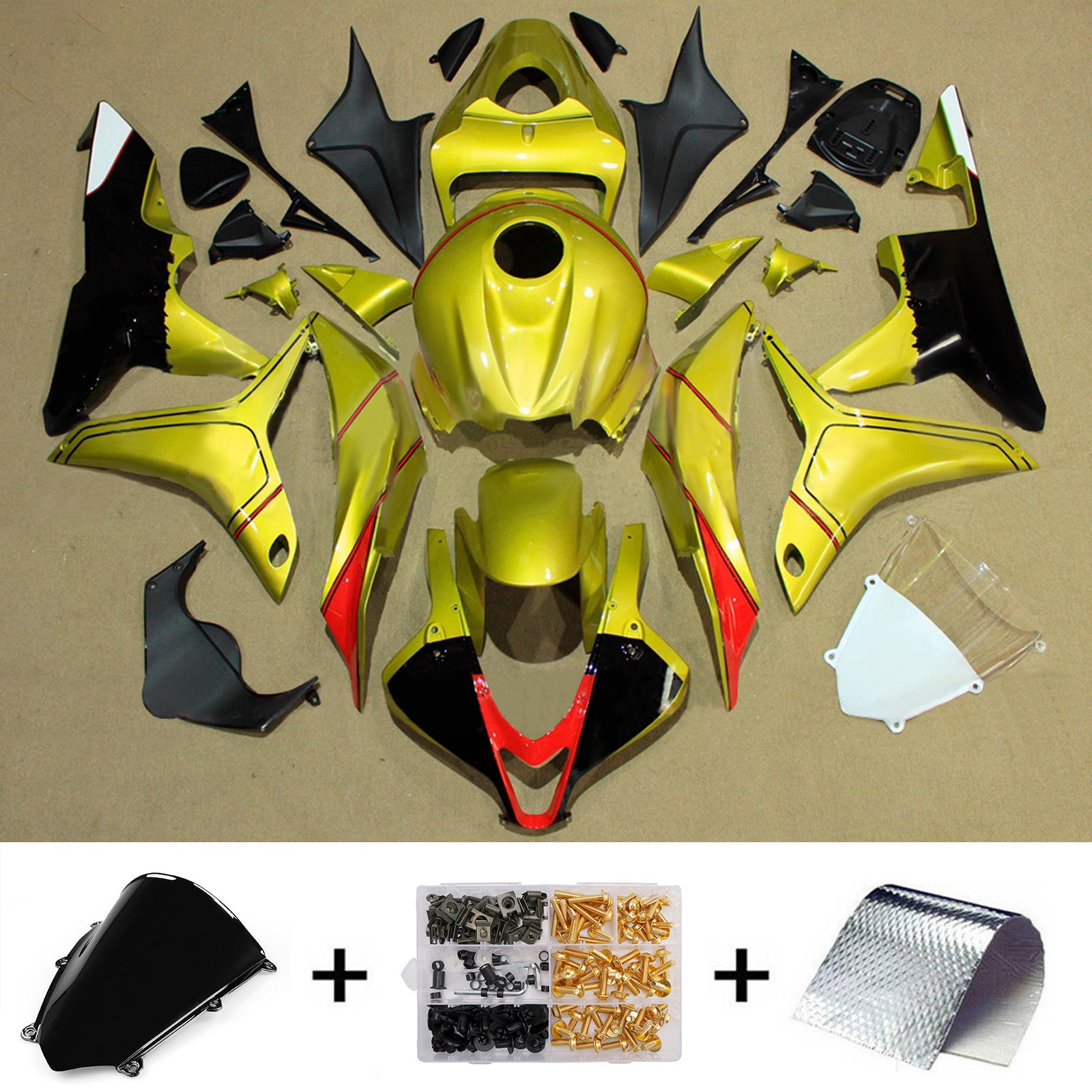Injection Fairing Kit Bodywork Plastic ABS For Honda CBR600RR 2007-2008 F5