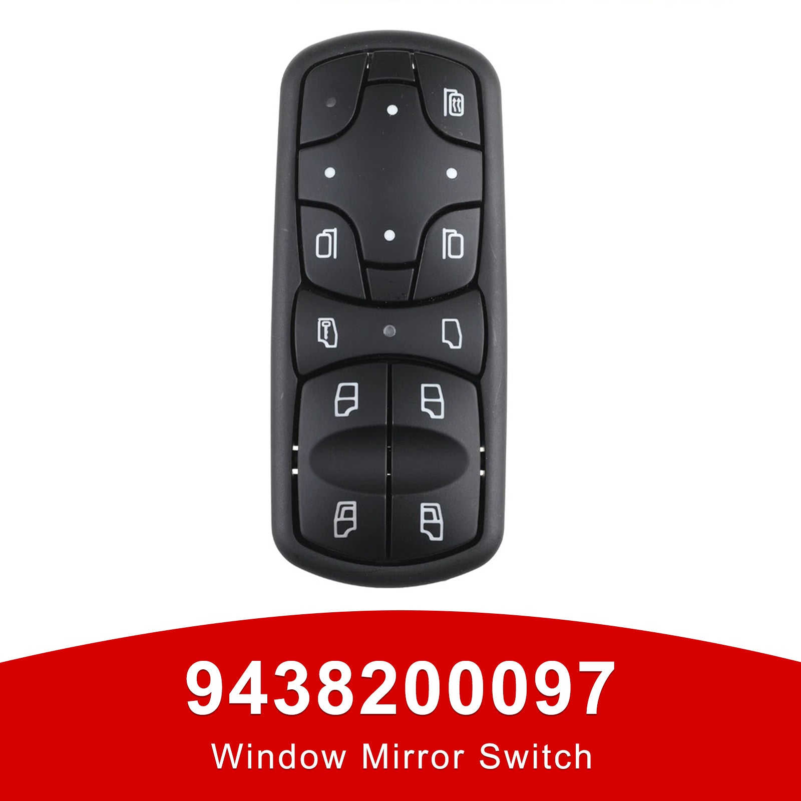 Mercedes-Benz ACTROS MPII Miroir de fenêtre Miroir Interrupteur 9438200097