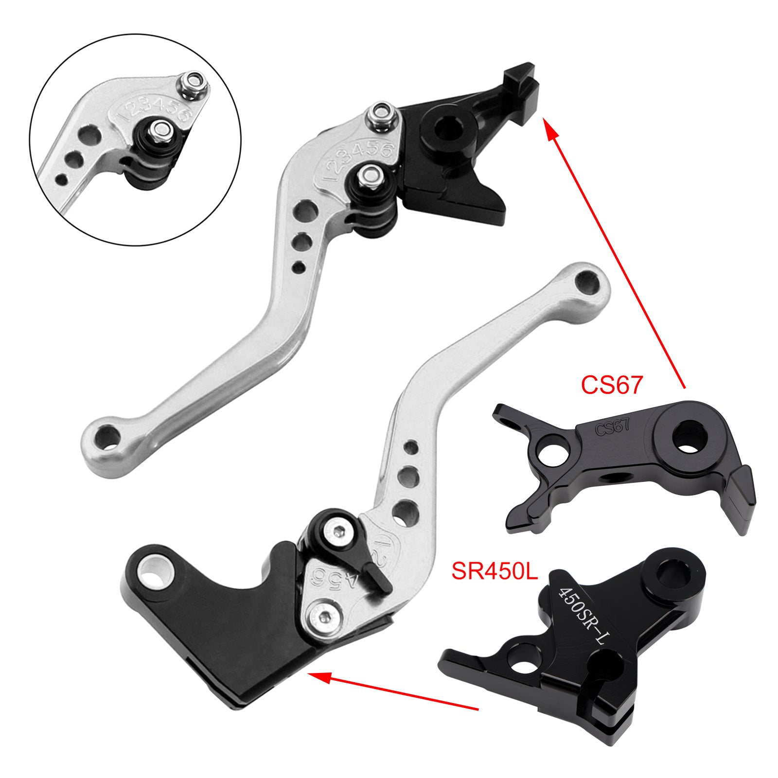 NEW Short Clutch Brake Lever fit for VOGE DS900X 900DSX 2024-2026