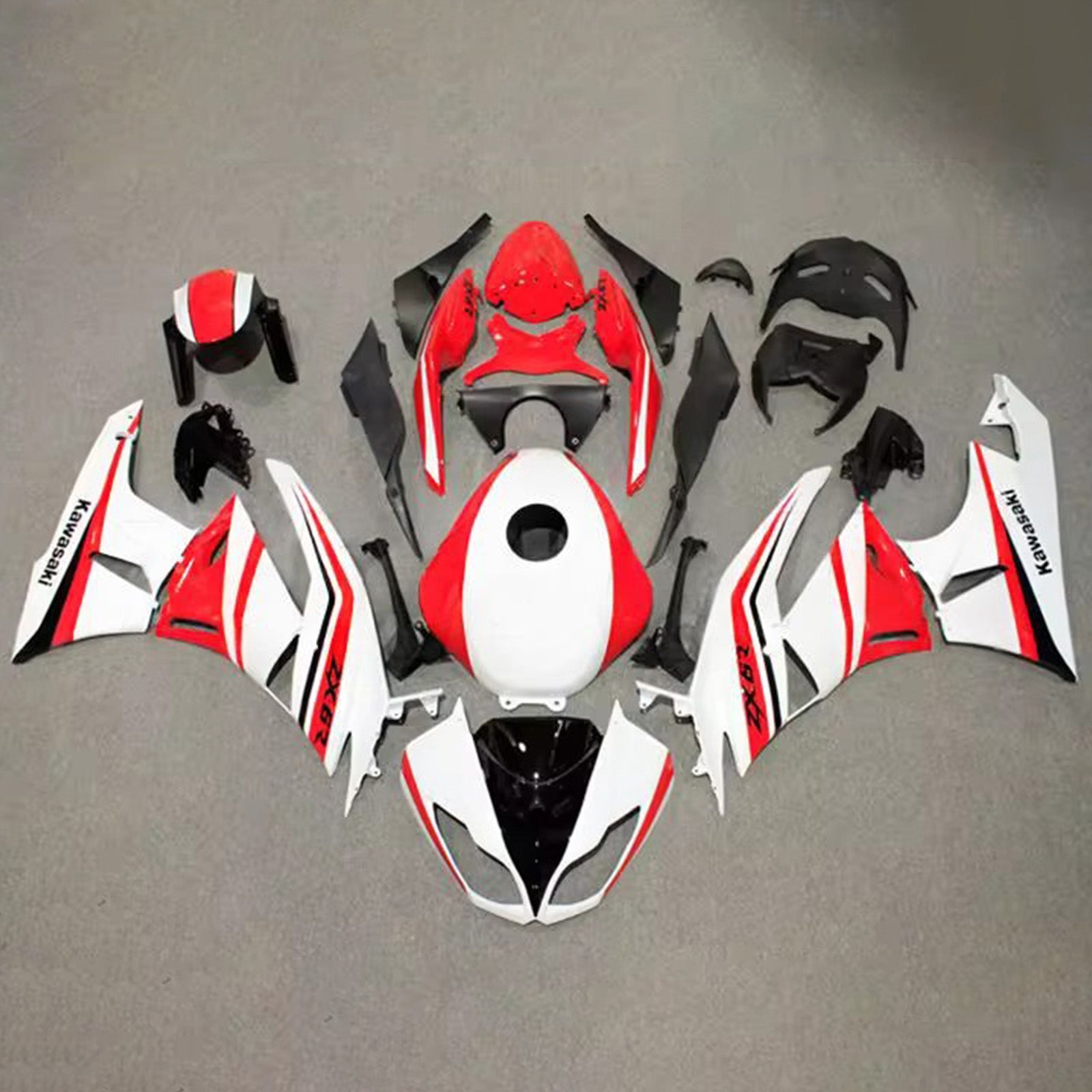 Kit carena iniezione carrozzeria in plastica ABS adatta per Kawasaki ZX6R 636 2009-2012
