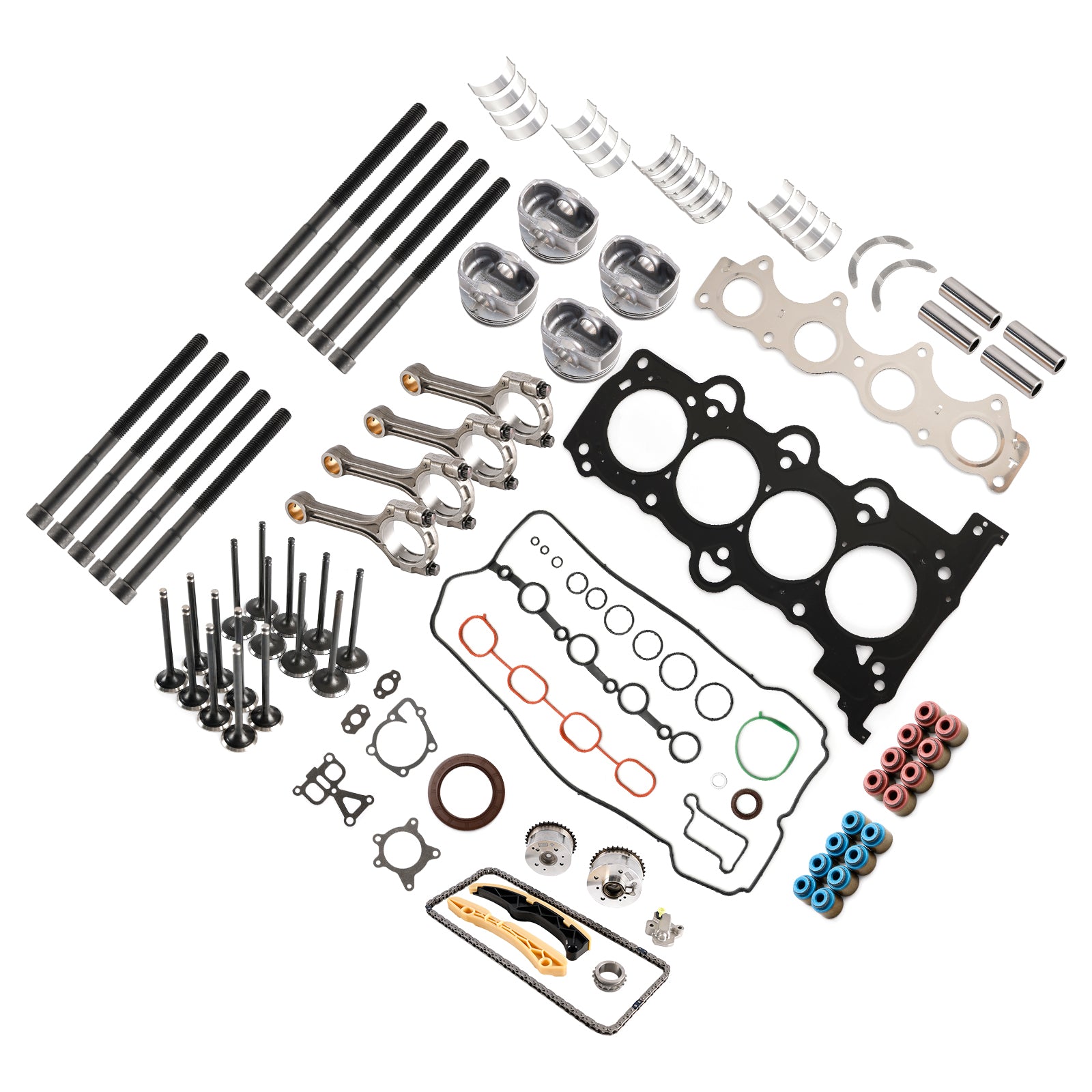 2018�C2022 Hyundai Lafesta G4FJ 1.6T Engine Piston Gasket Valve Bearing Timing Kit w/ Rods 20910-2BU06