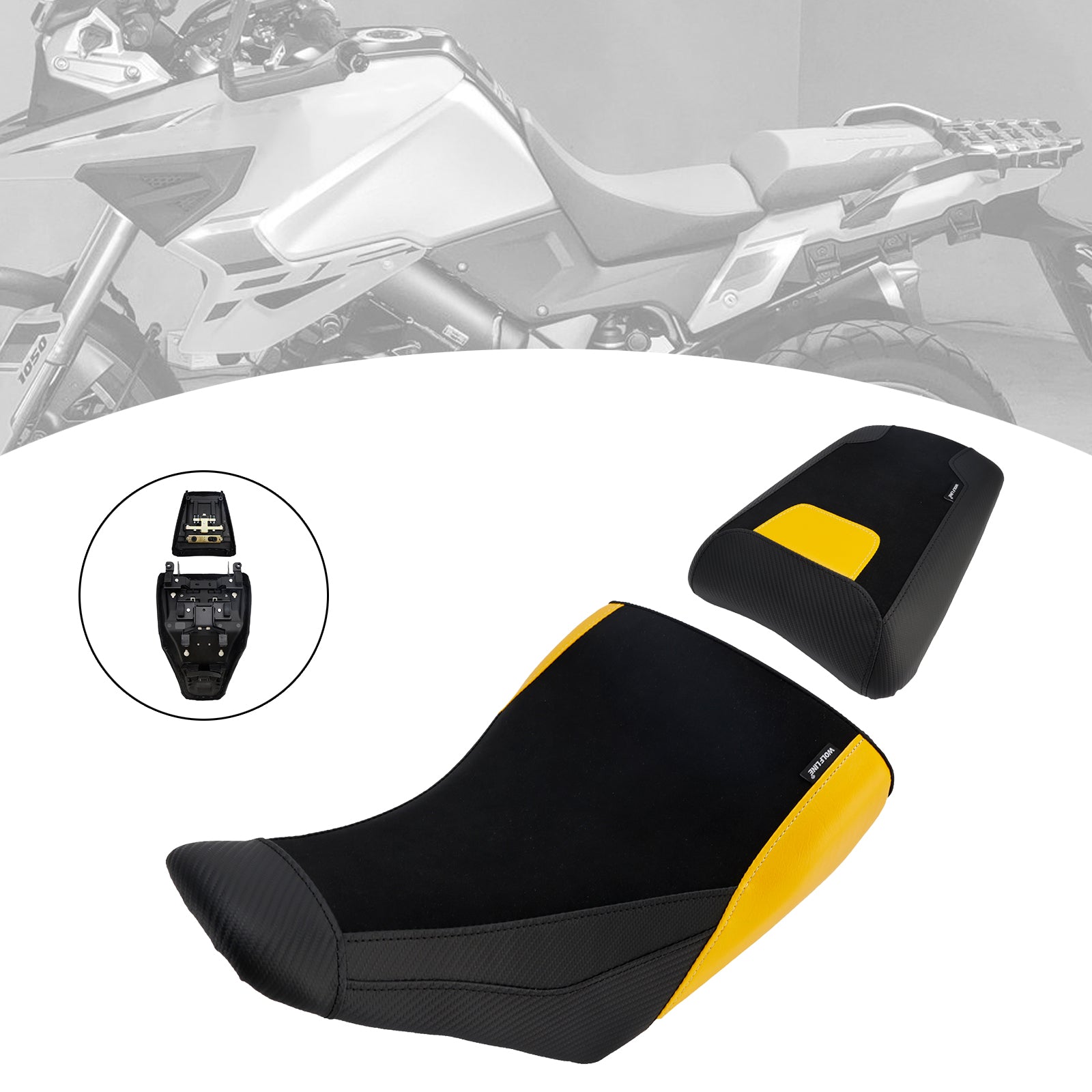 Driver&Passenger Seat Rear Cushion For Suzuki V-Strom Dl1050 2023-2025