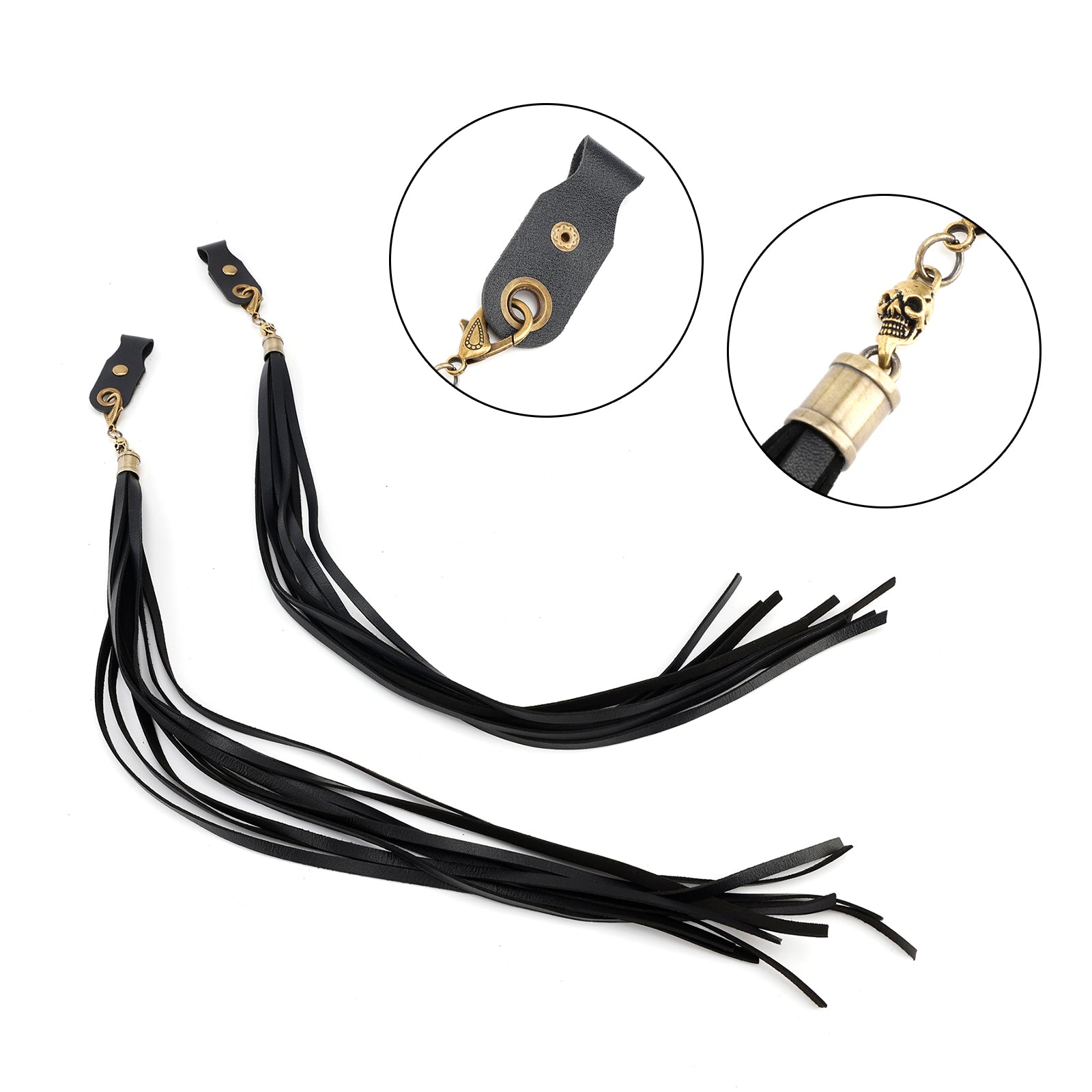 Handlebar Tassel Brake Lever Grip Decoration Black For Dyna Road Glide Road King