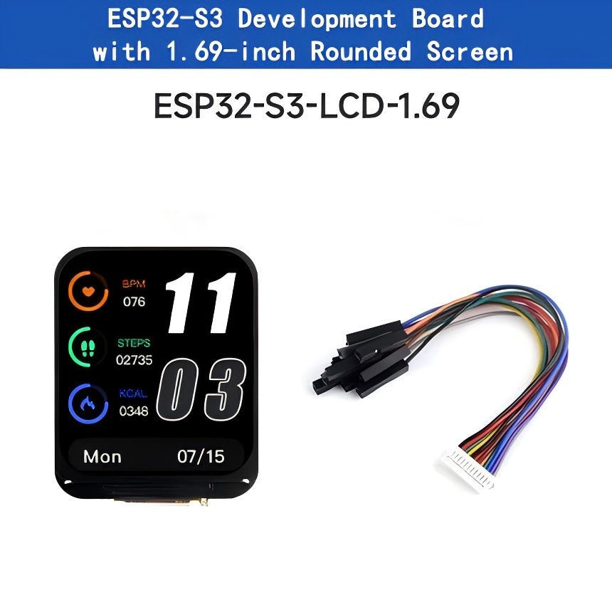 ESP32-S3 1,69 inch touchscreen-ontwikkelbord 240 MHz processor WIFI Bluetooth