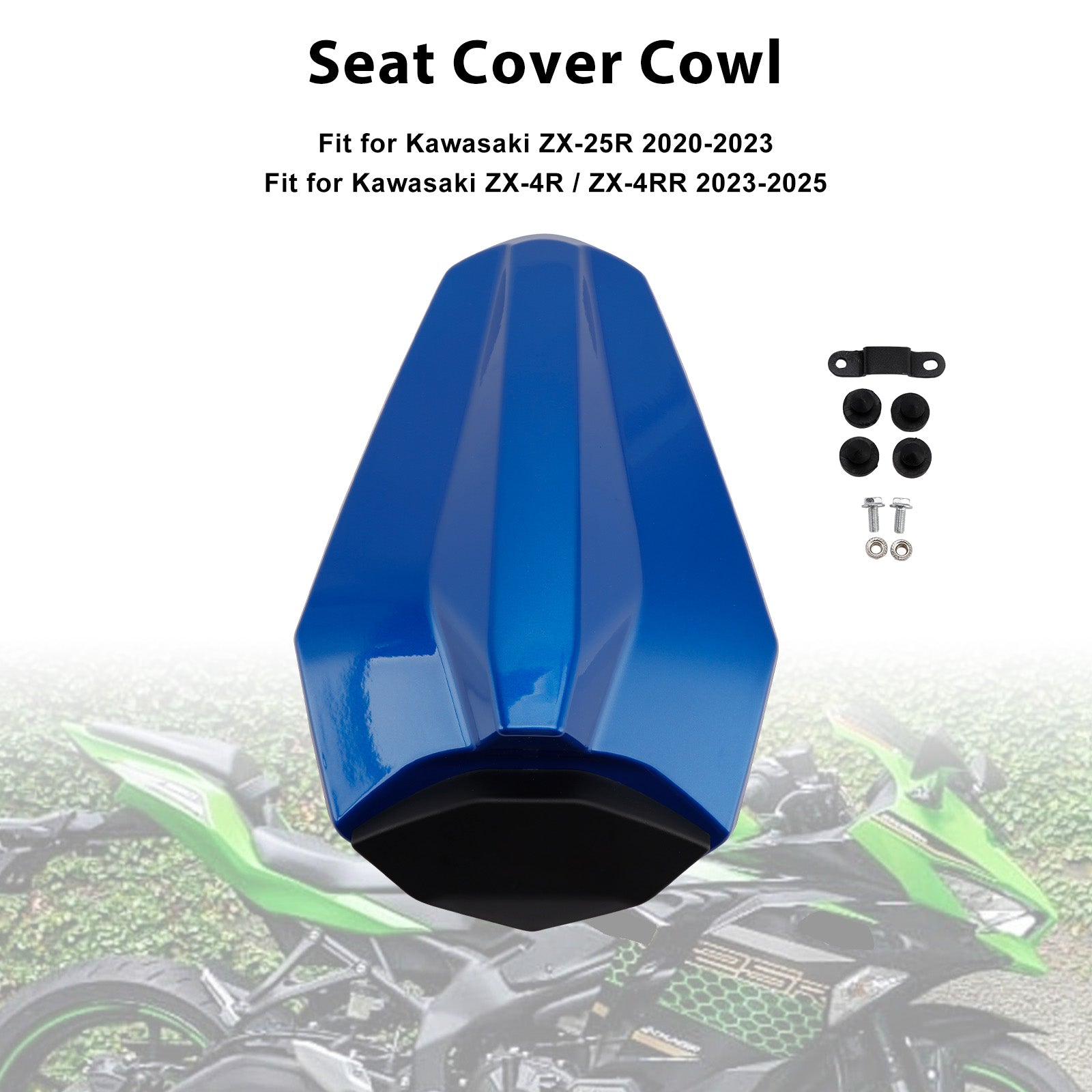 Racing Tail Rear Seat Fairing Cowl for Kawasaki ZX25R ZX4R ZX4RR 20-25
