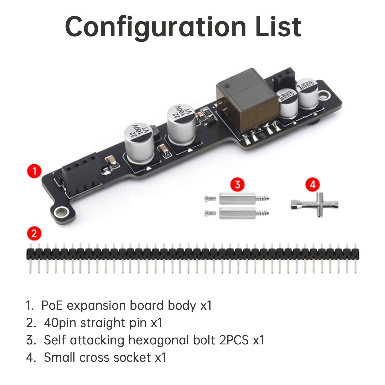 Carte d'extension d'alimentation Ethernet POE NVIDIA Jetson Orin Nano/NX 802.3af/at