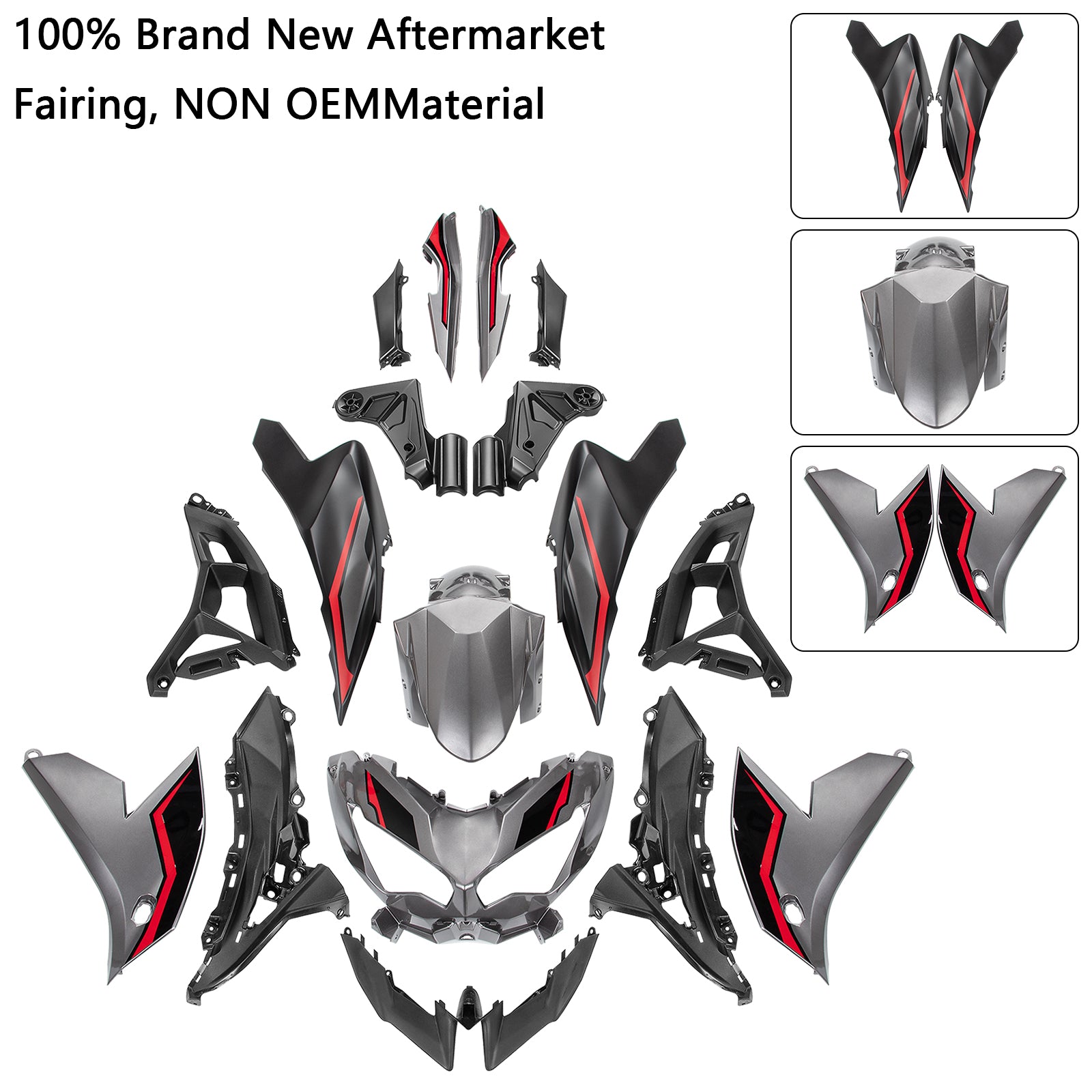 2022-2024 Kawasaki VERSYS 650 KLE Injection ABS Bodywork Fairing Kit 04#