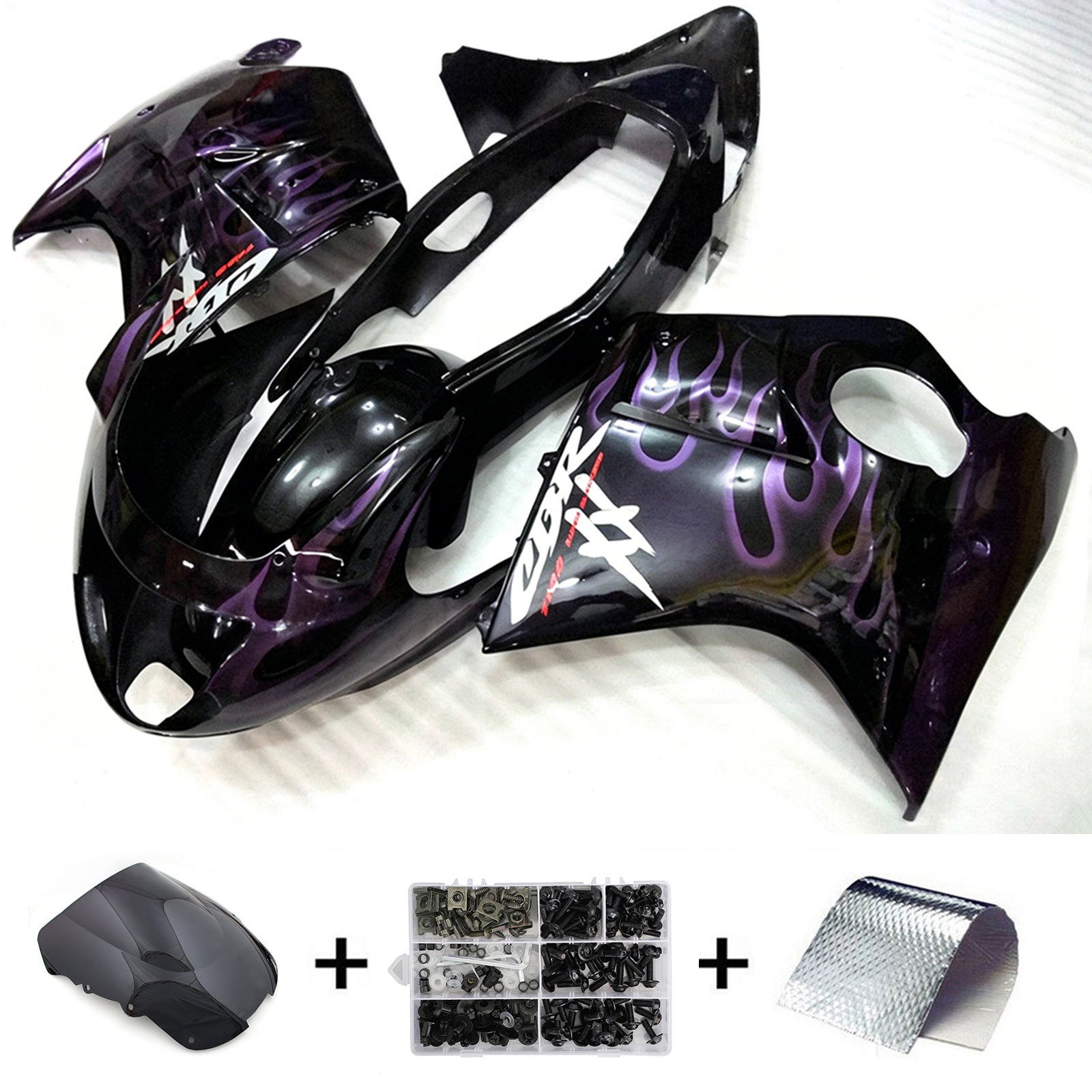 Injection Fairing Kit Bodywork ABS For Honda CBR1100XX SuperBlackBird 1996-2007