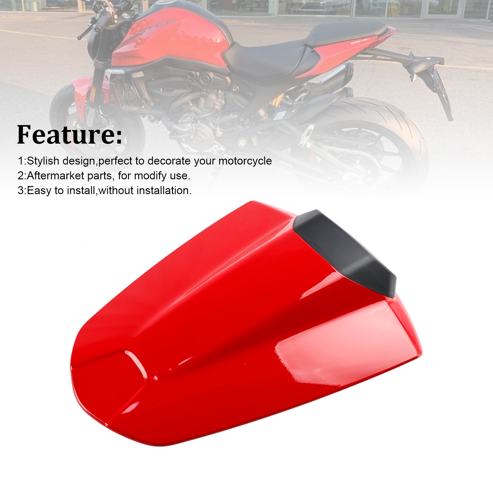 2021-2024 Ducati Monster 950 937 Staart Achterbank Hoes Kuipkap