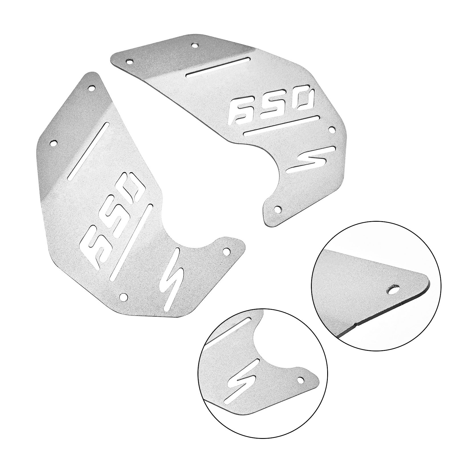 Motorkapplaat Zijpaneel Zilver Voor Kawasaki Vulcan S En Vn650 15-22 Cafe