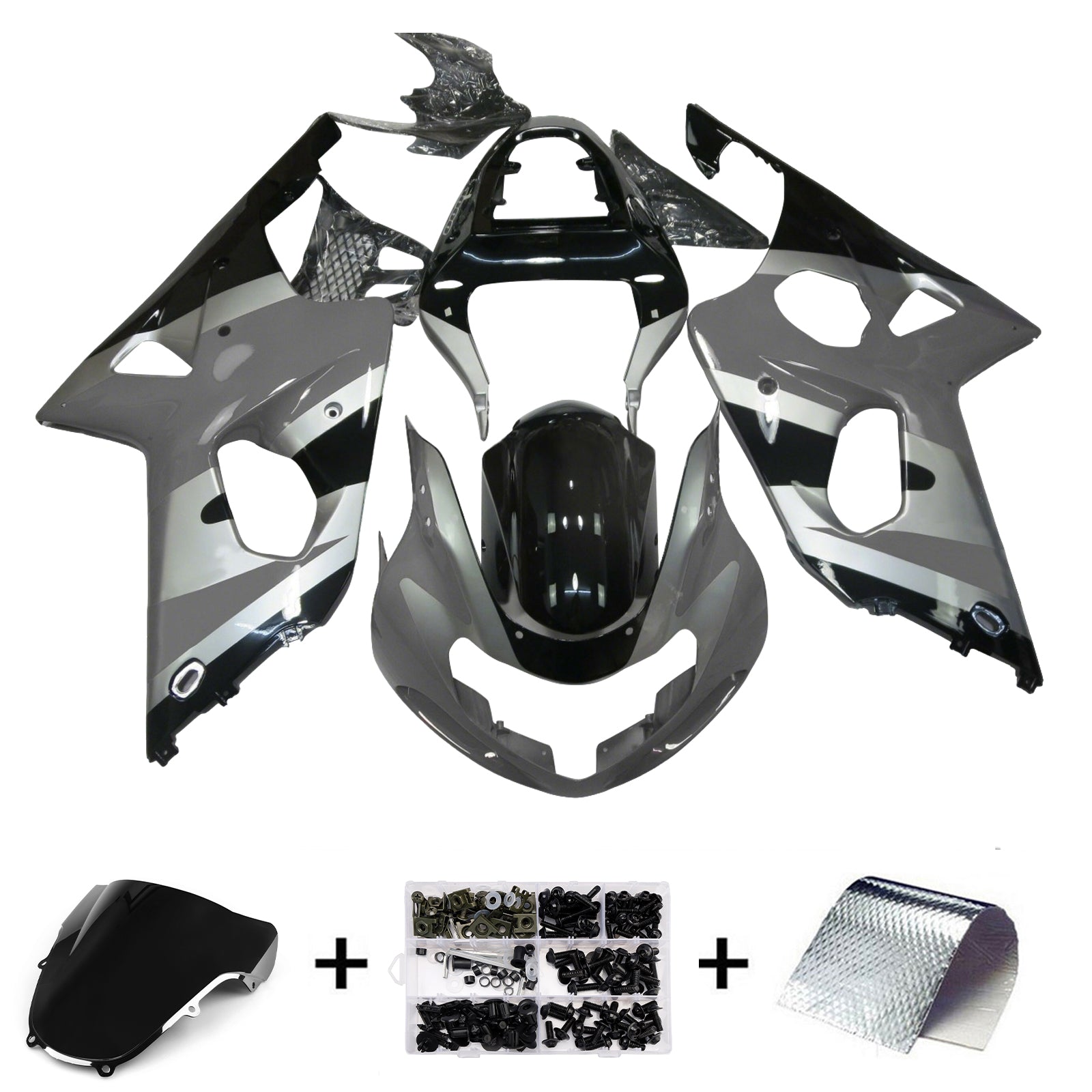 Kit de carenagem injeção Absos de plástico para Suzuki GSXR1000 2000-2002 K1 K2