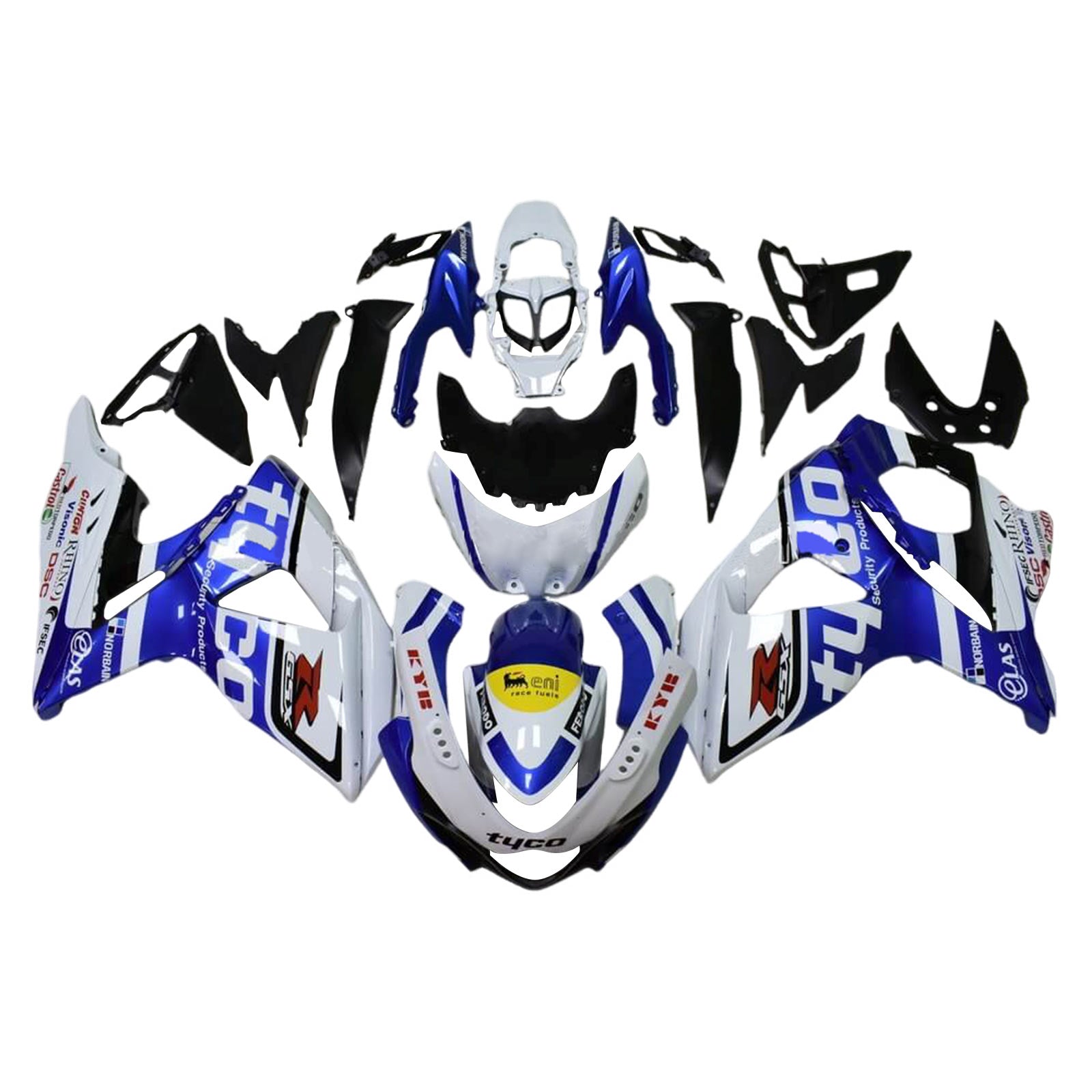 2009-2016 Suzuki GSXR1000 K9 Injection Fairing Kit Bodywork Plastic ABS