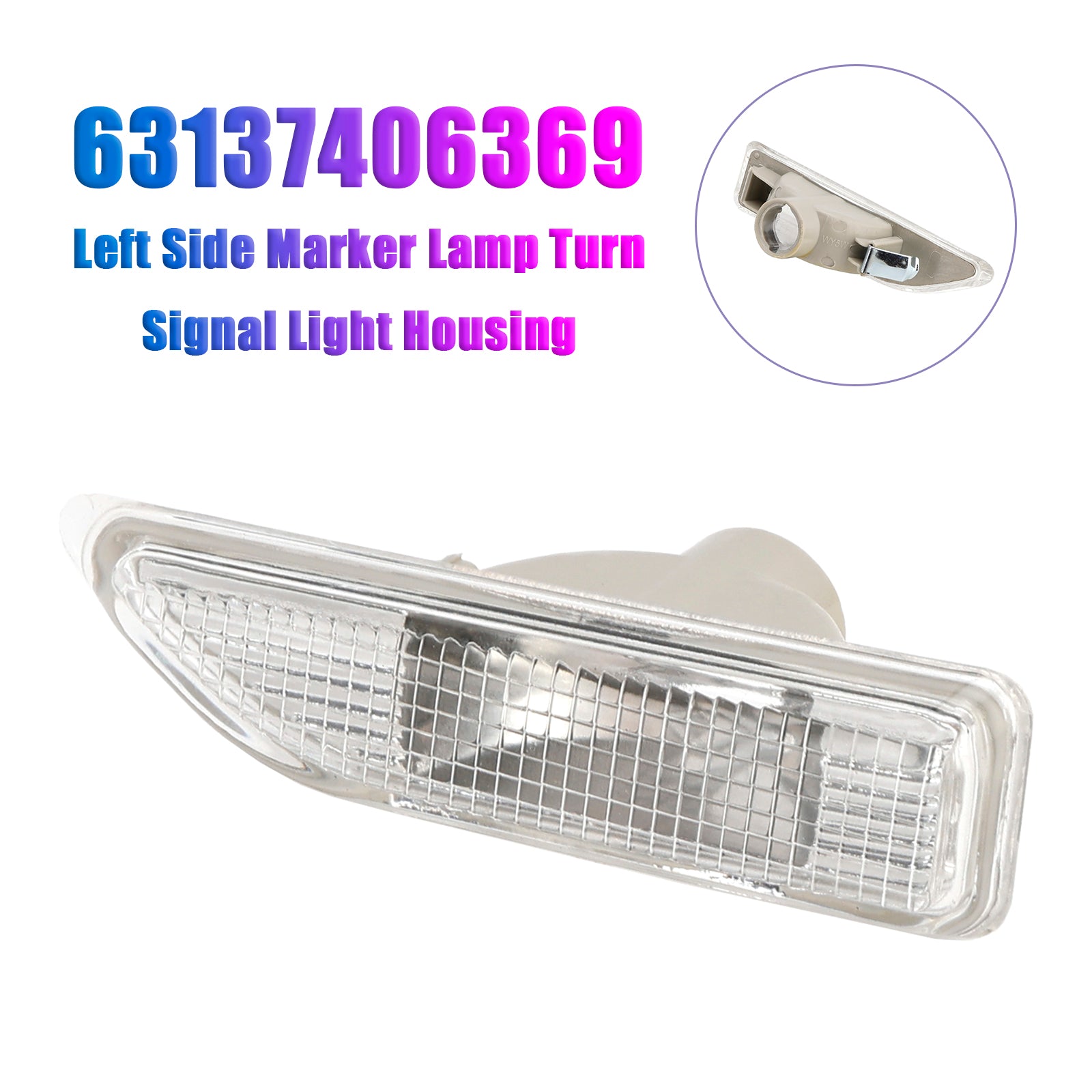 2016-2021 Mini F60 Linker Zijmarkeringslamp Richtingaanwijzer Behuizing 63137406369