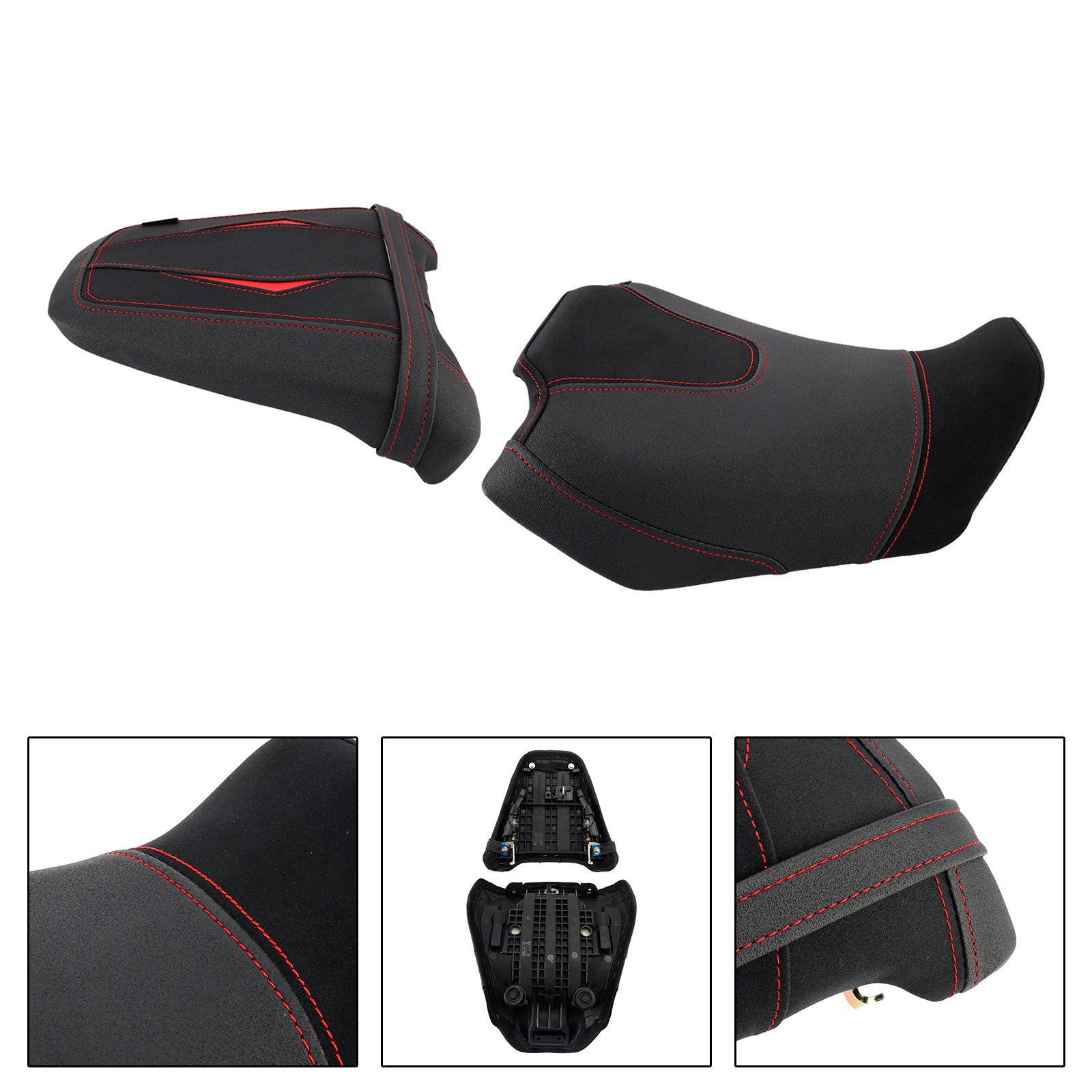 Lower Front W/ Rear Seat Driver Pillion Black2 For Honda Cb650R Cbr650R 24-25