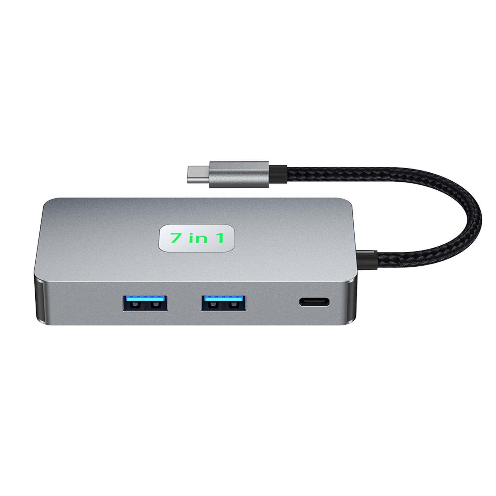 7 en 1 TYPE-CtoRJ45 2.5G 10G USB3.2 HDMI PD100W SD TF Interface Hub adaptateur Dock