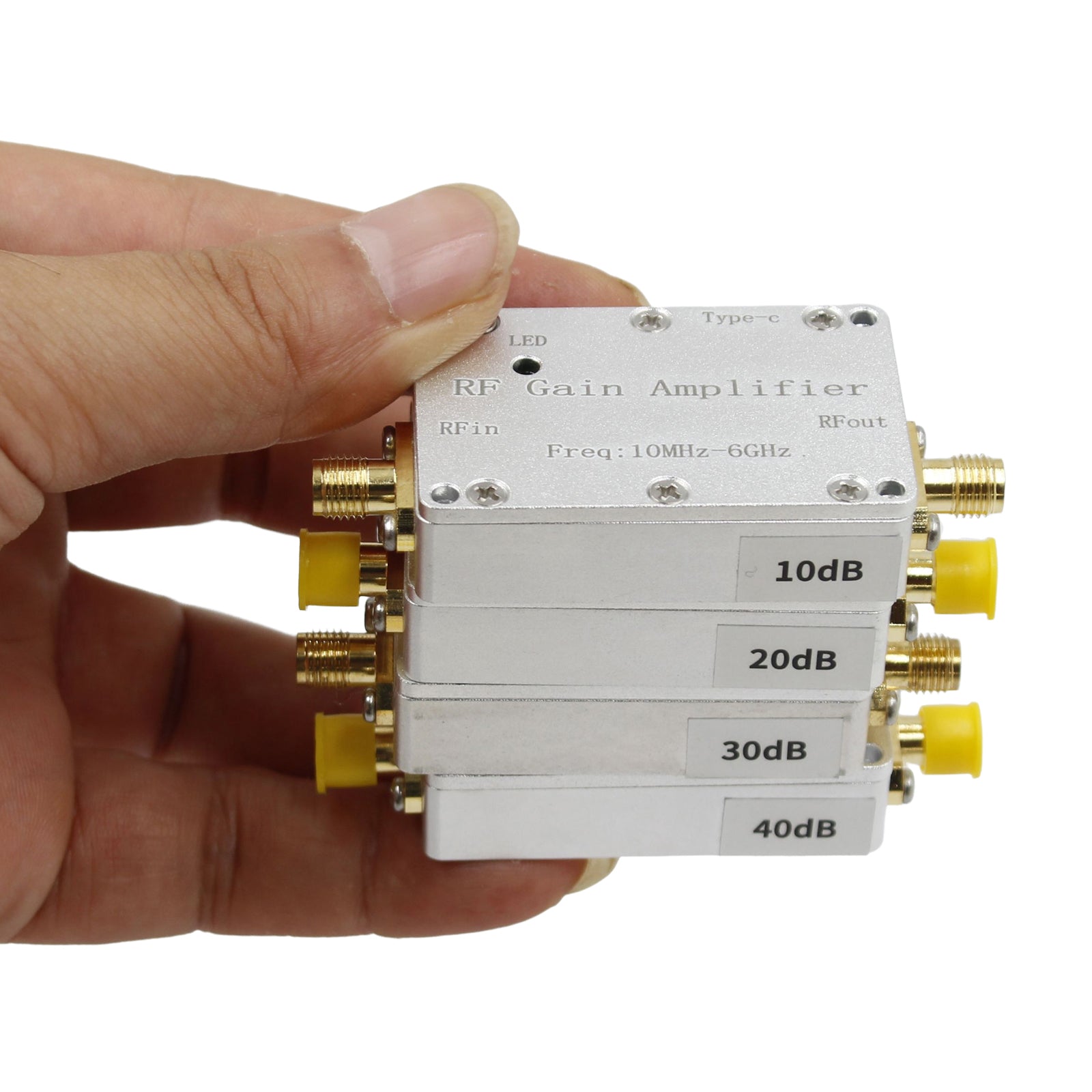 Amplificateur RF 10M-6GHz, 10dB, 20dB, 30dB, 40dB, pilote à Gain élevé, amplificateur de réception