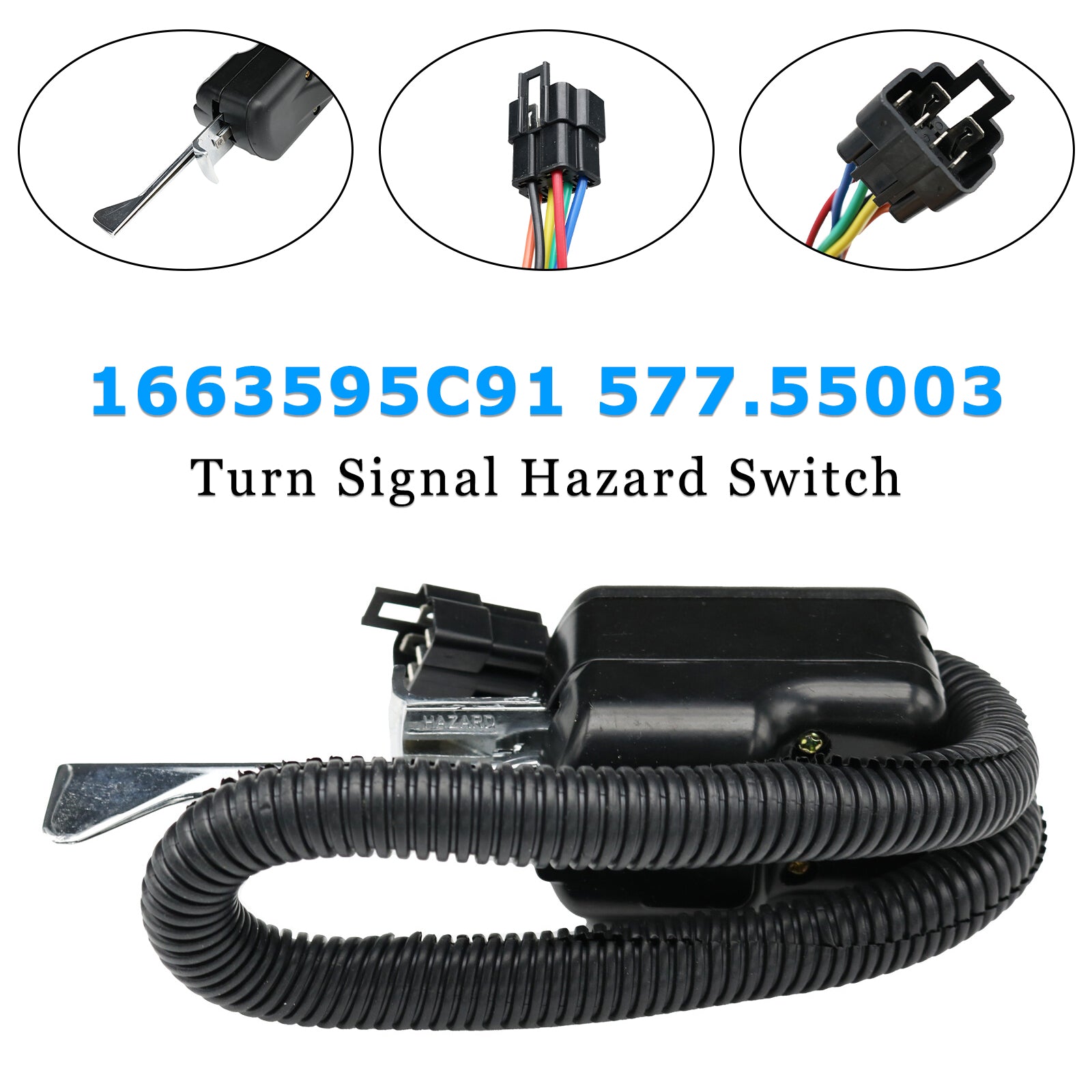 1663595C91 577.55003 Interrupteur de risque de signal de virage pour PACCAR