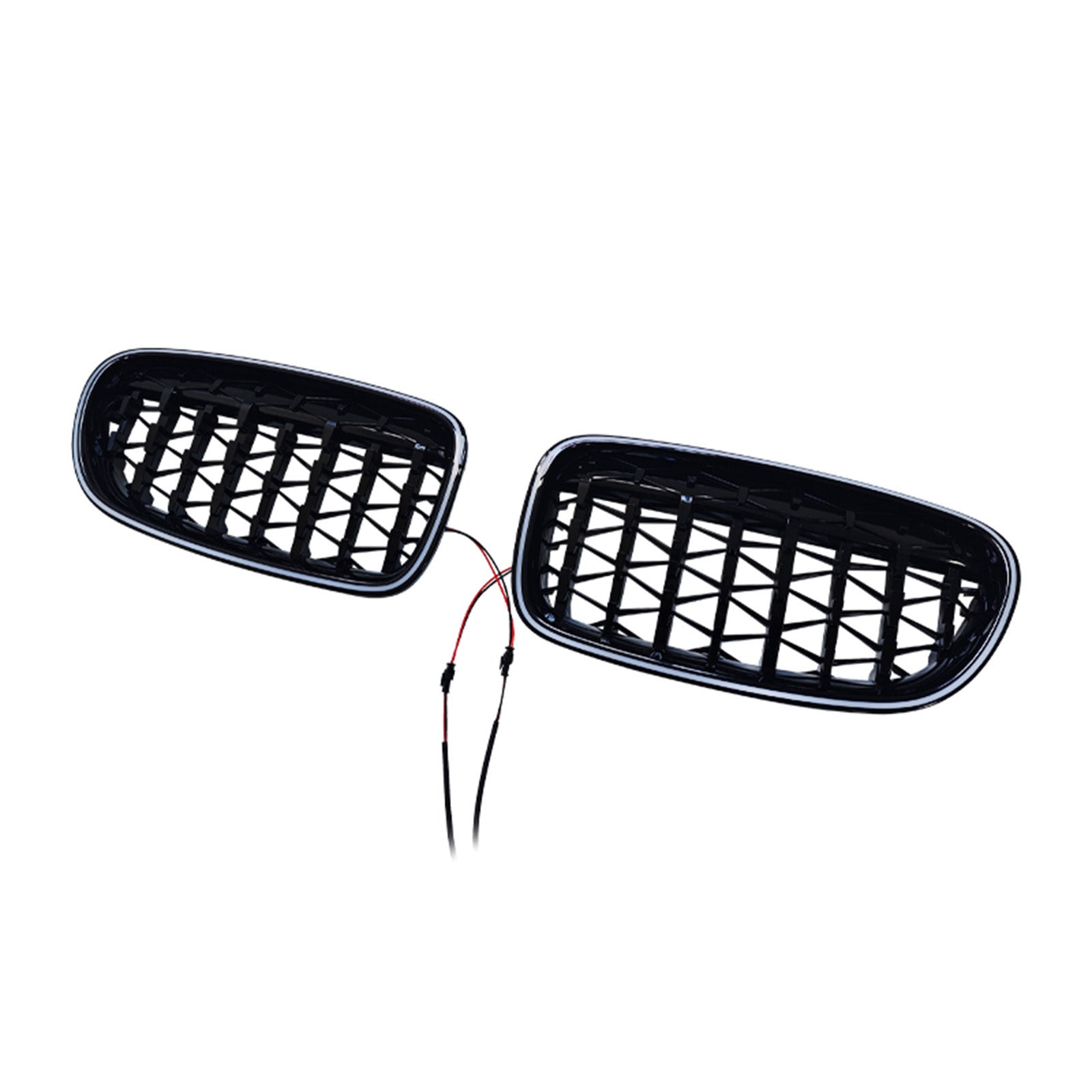 11.2009-02.2017 For BMW 5-Series F11 Touring Gloss Black Kidney Bumper Grill Grille 51137200727 51137200728