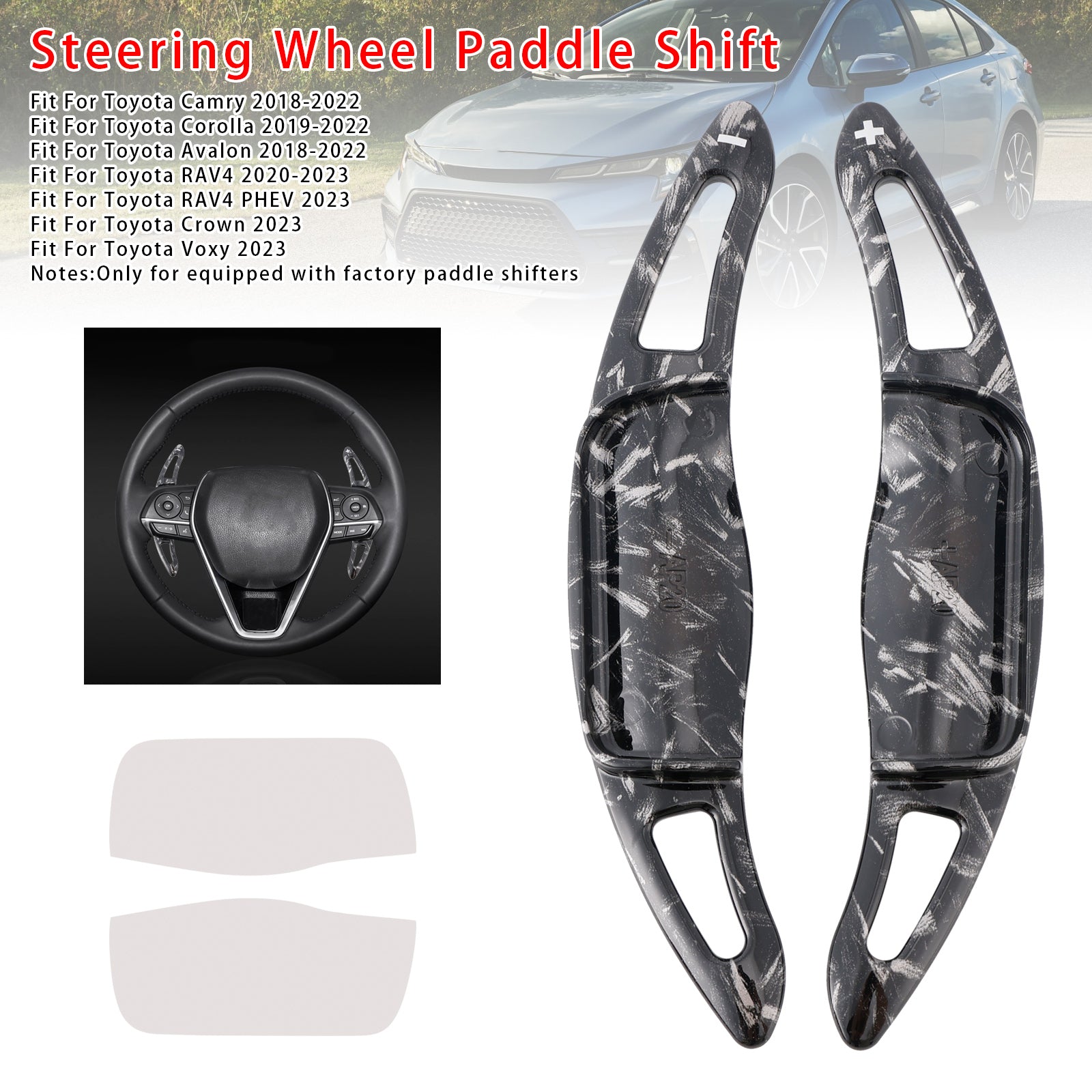 Stuurwiel schakelpeddelverlenging voor Toyota Camry Avalon