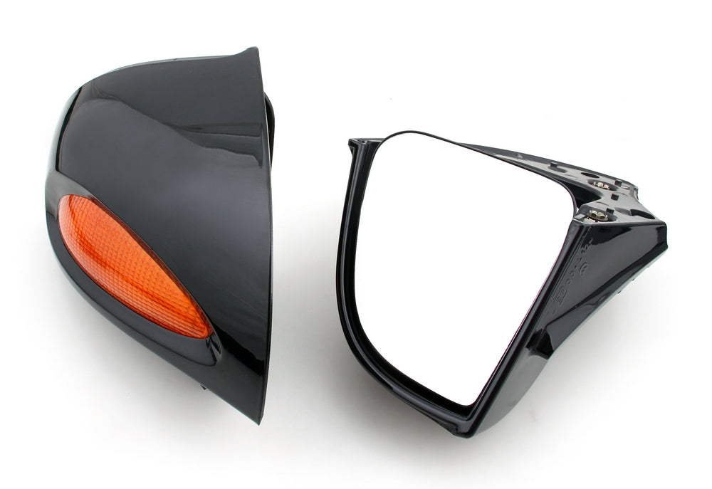 Rear Mirrors Turn Signals Lens For BMW R1100RT R1100RTP R1150RT Black