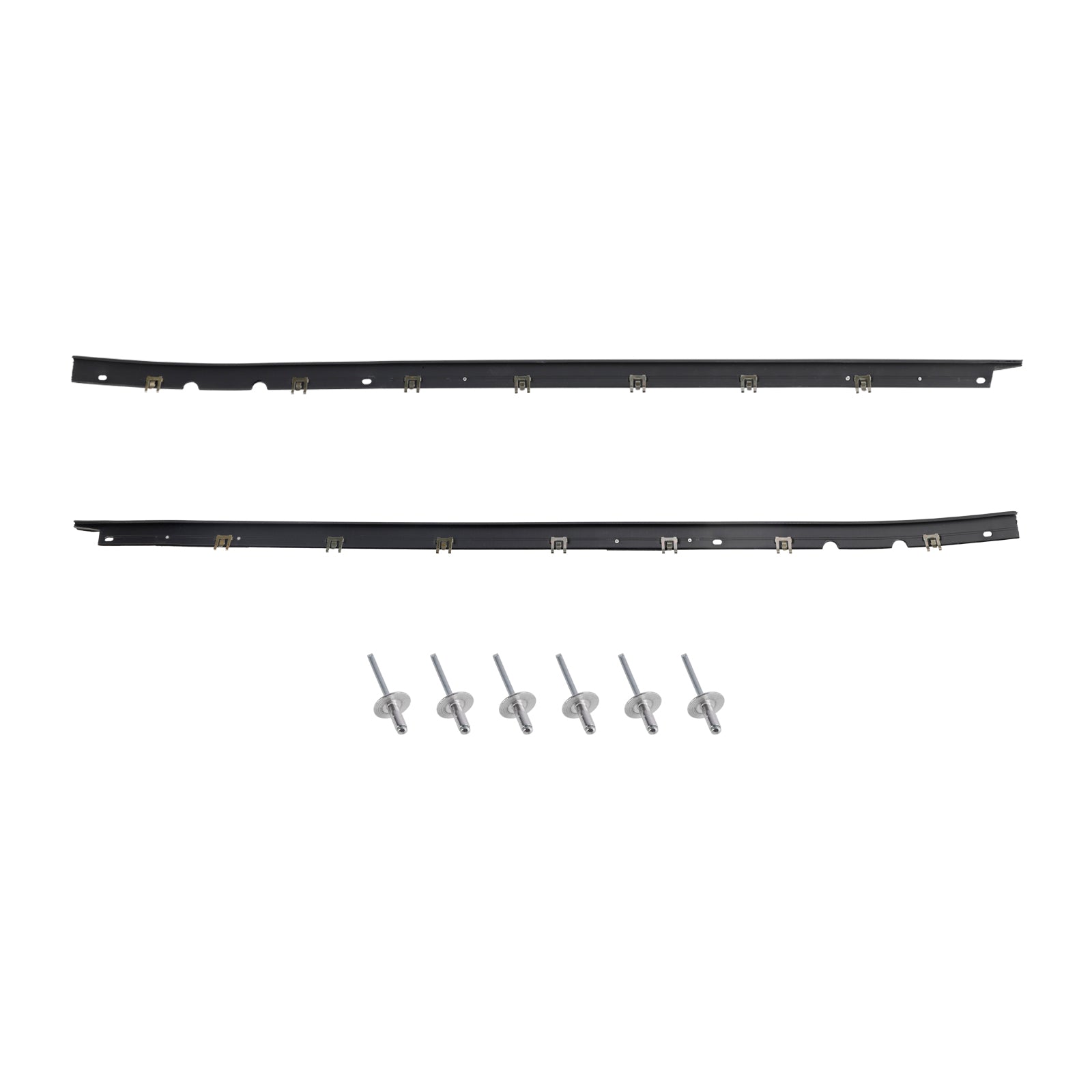 1984-1996 C4 Corvettes Conductor + Panel de puerta lateral del pasajero Sellos de ventana exterior