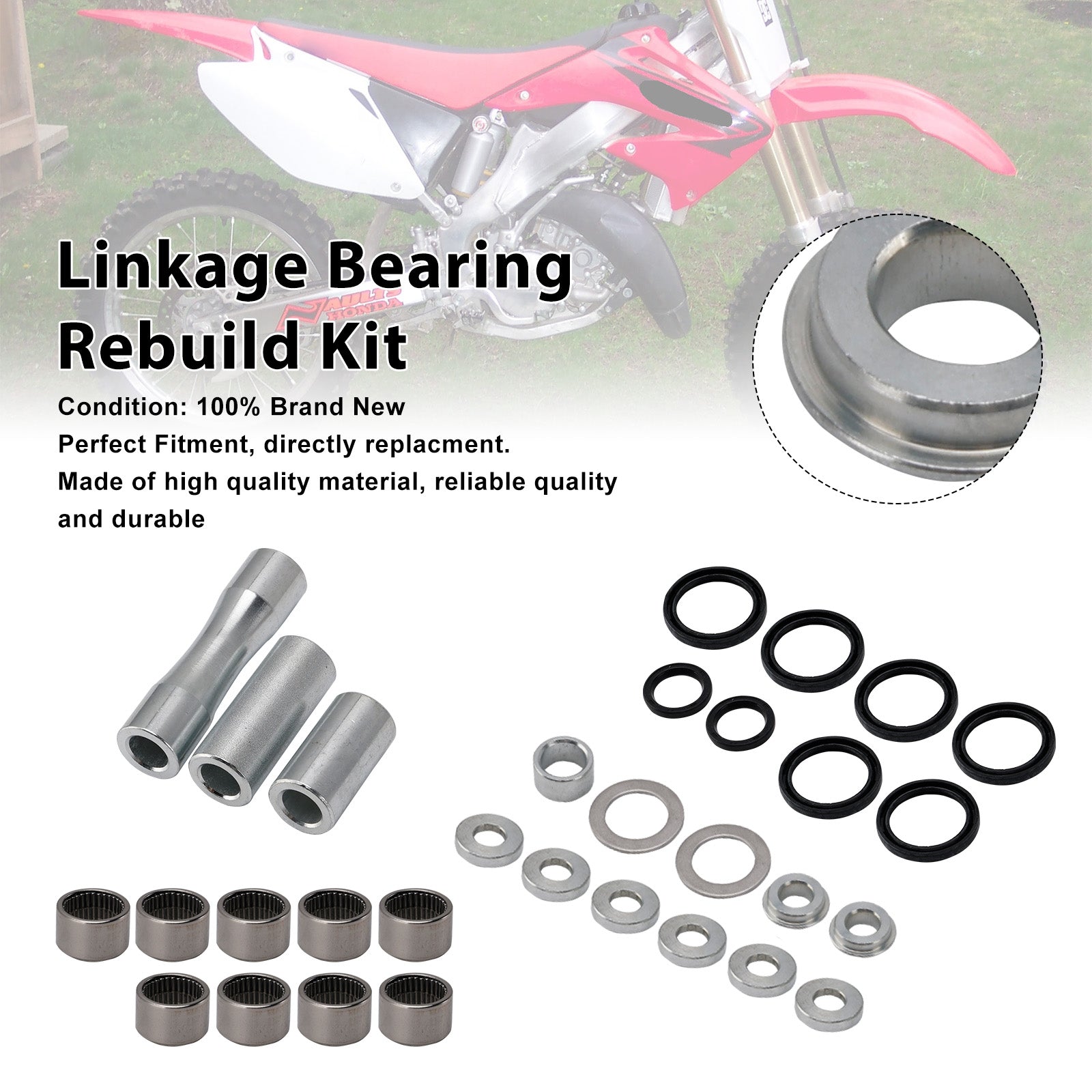 LRK-H-169 Linkage Bearing Rebuild Kit For Honda CR250R CRF250X CRF450R CRF450X